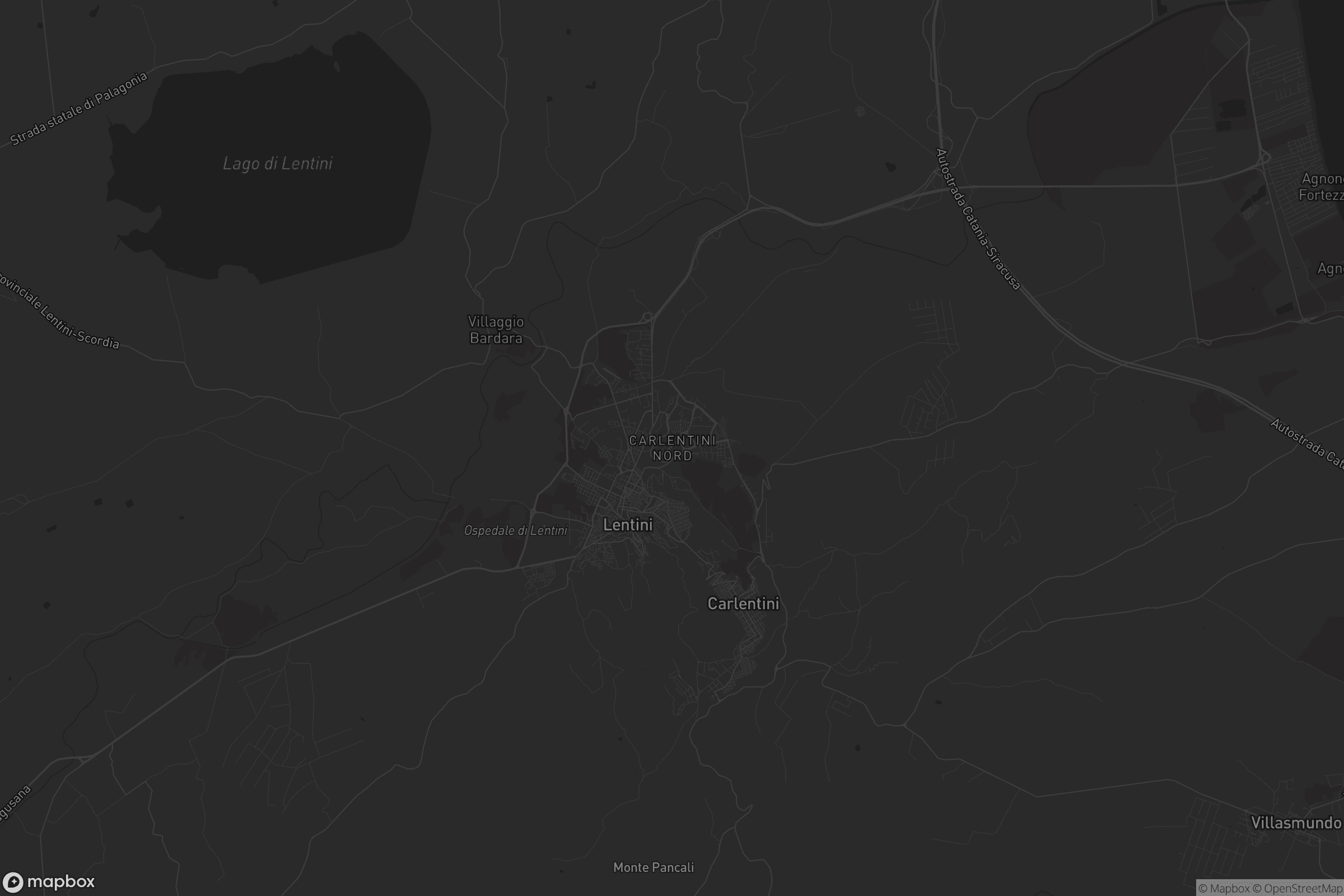 Mappa di Carlentini Nord