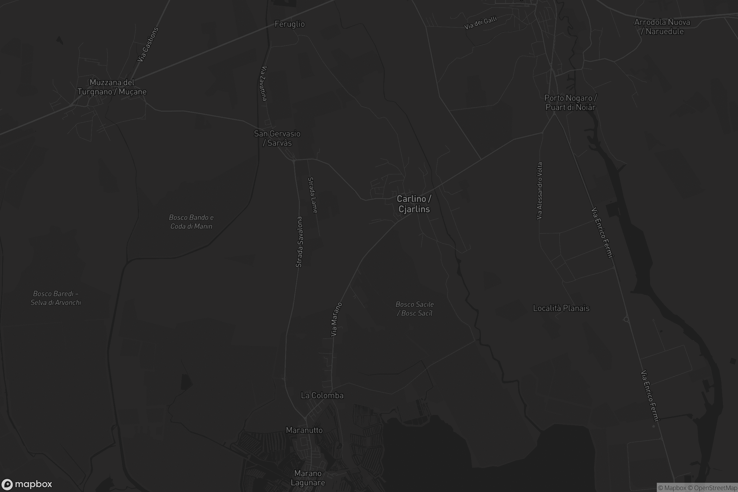 Mappa di Carlino / Cjarlins