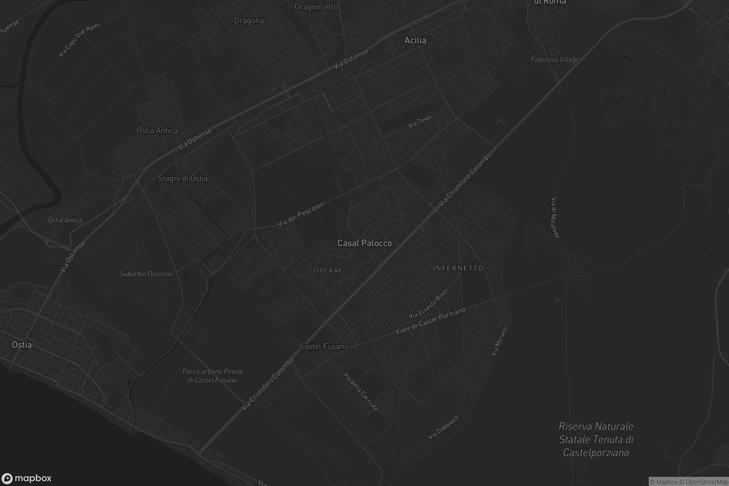 Mappa di Casal Palocco