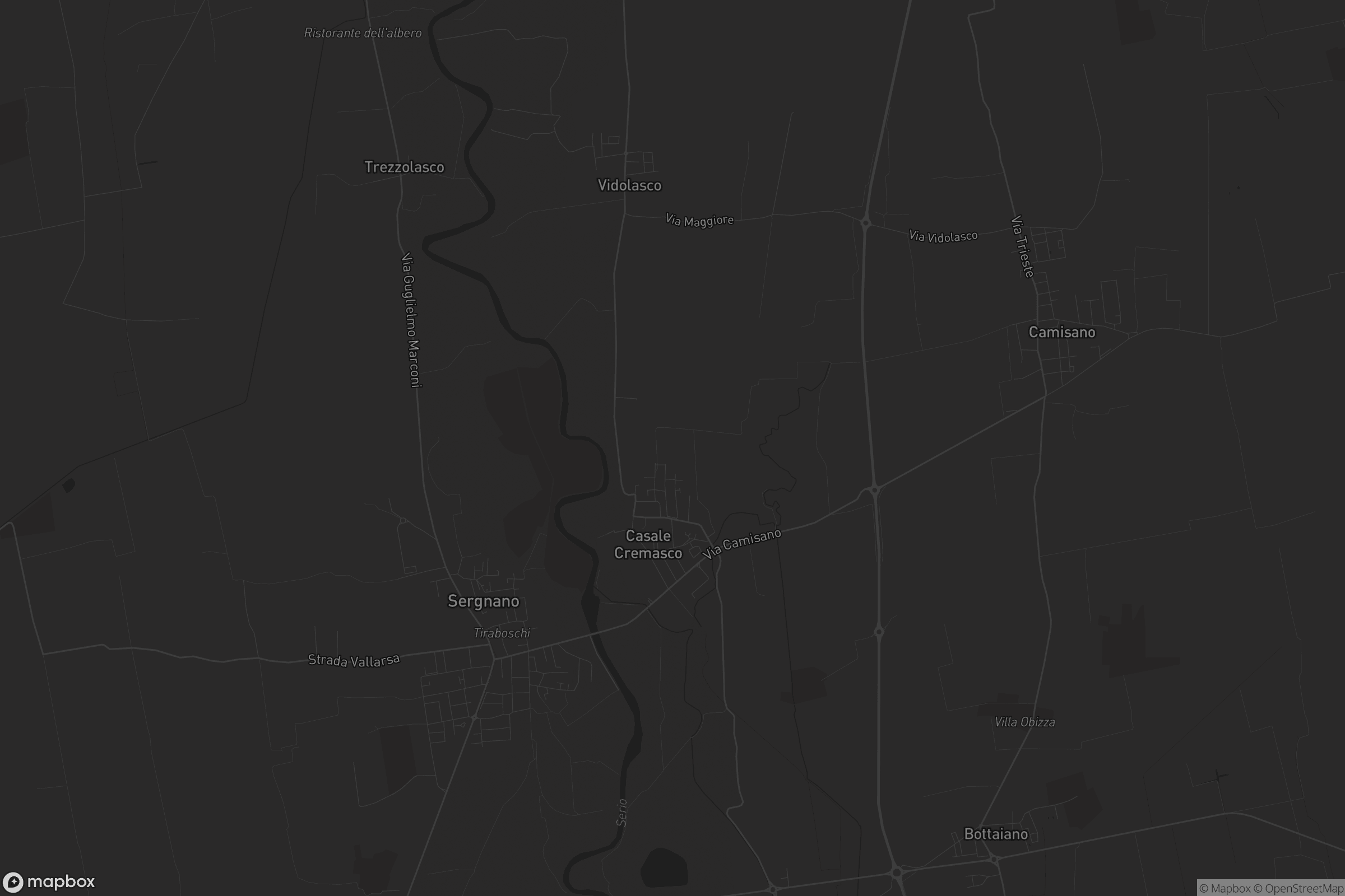 Mappa di Casale Cremasco-Vidolasco