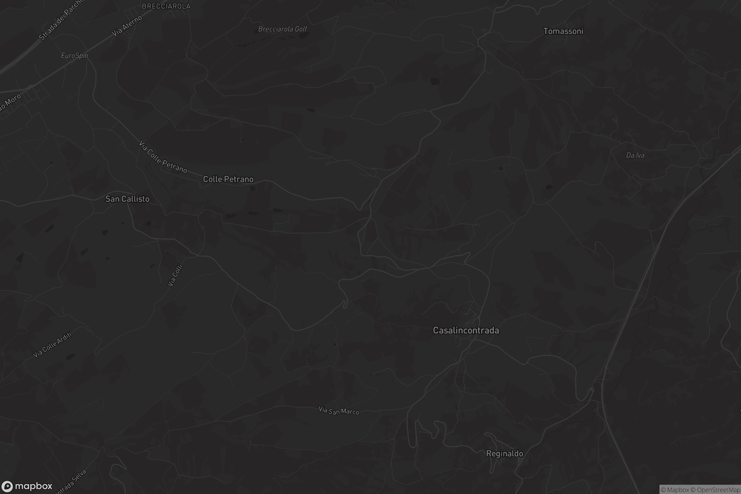 Mappa di Casalincontrada