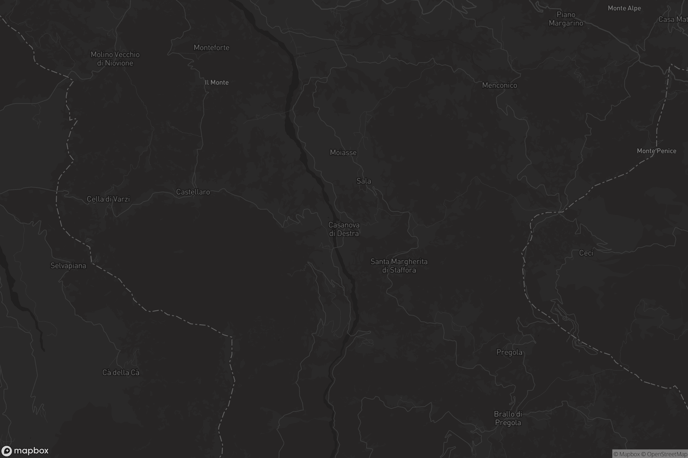 Mappa di Casanova di Destra