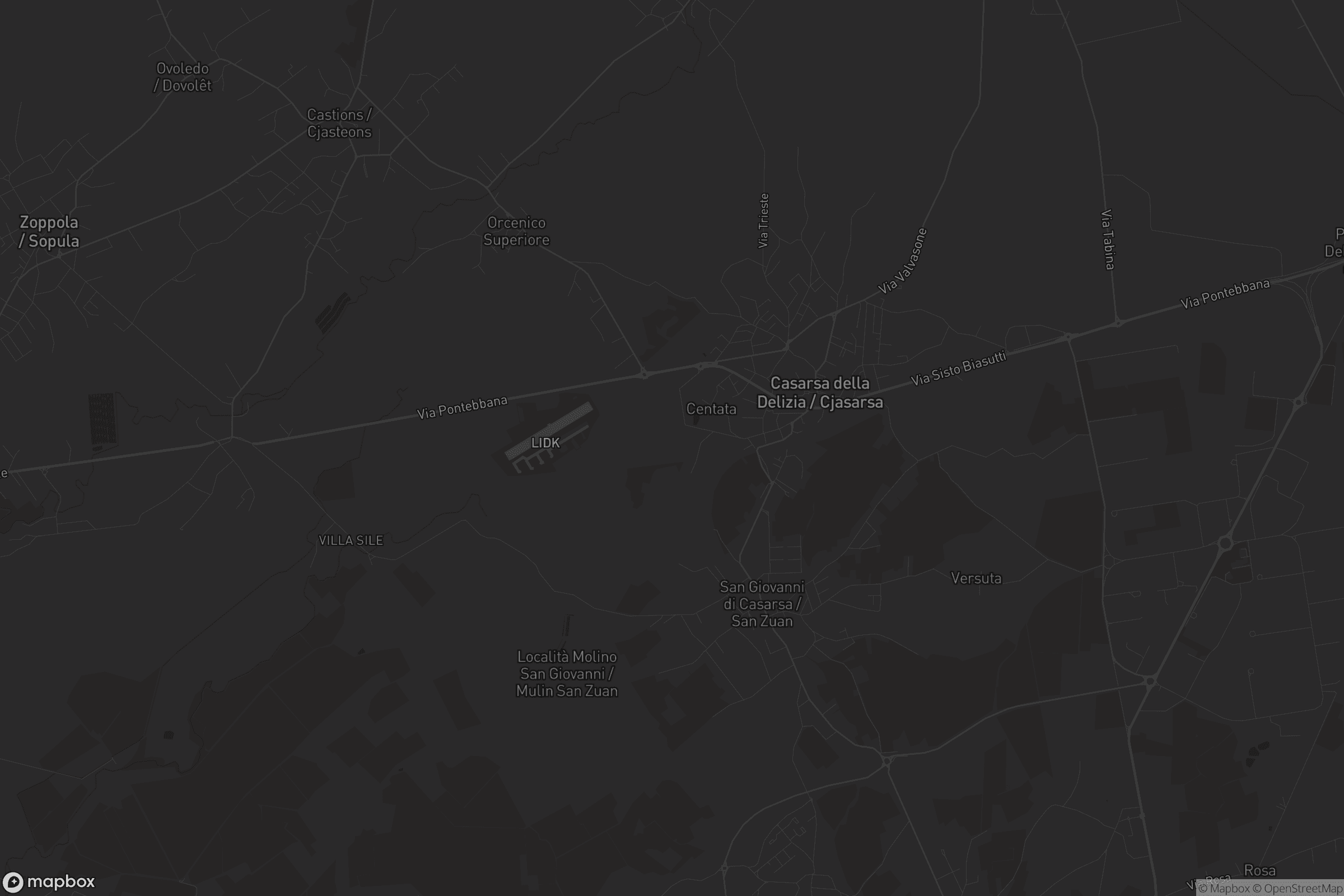 Mappa di Casarsa della Delizia / Cjasarse