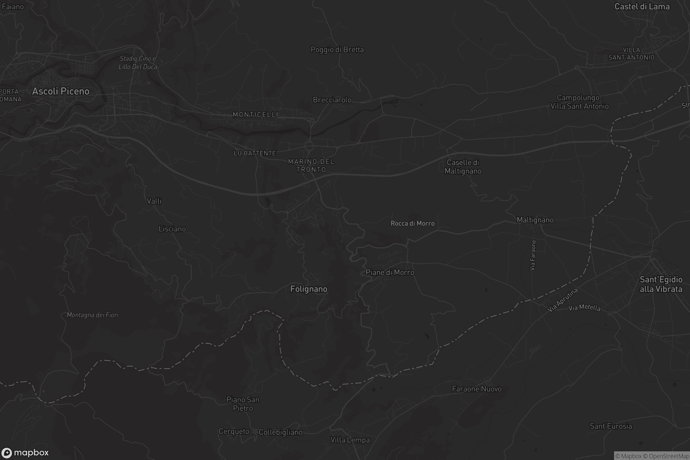 Mappa di Case di Coccia