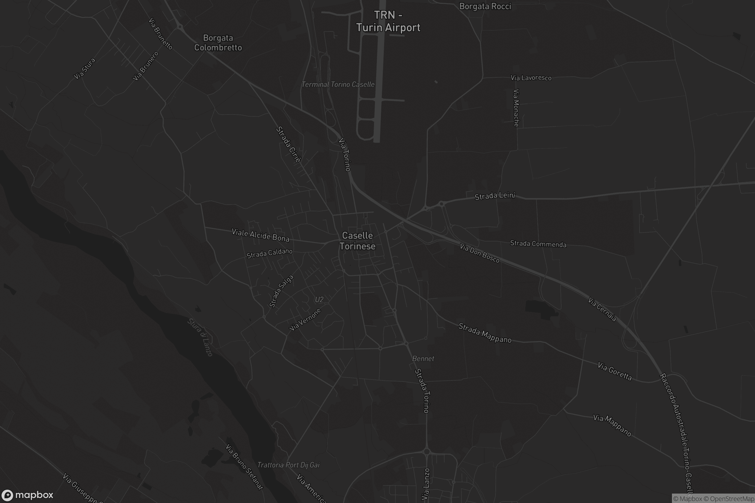 Mappa di Caselle Torinese