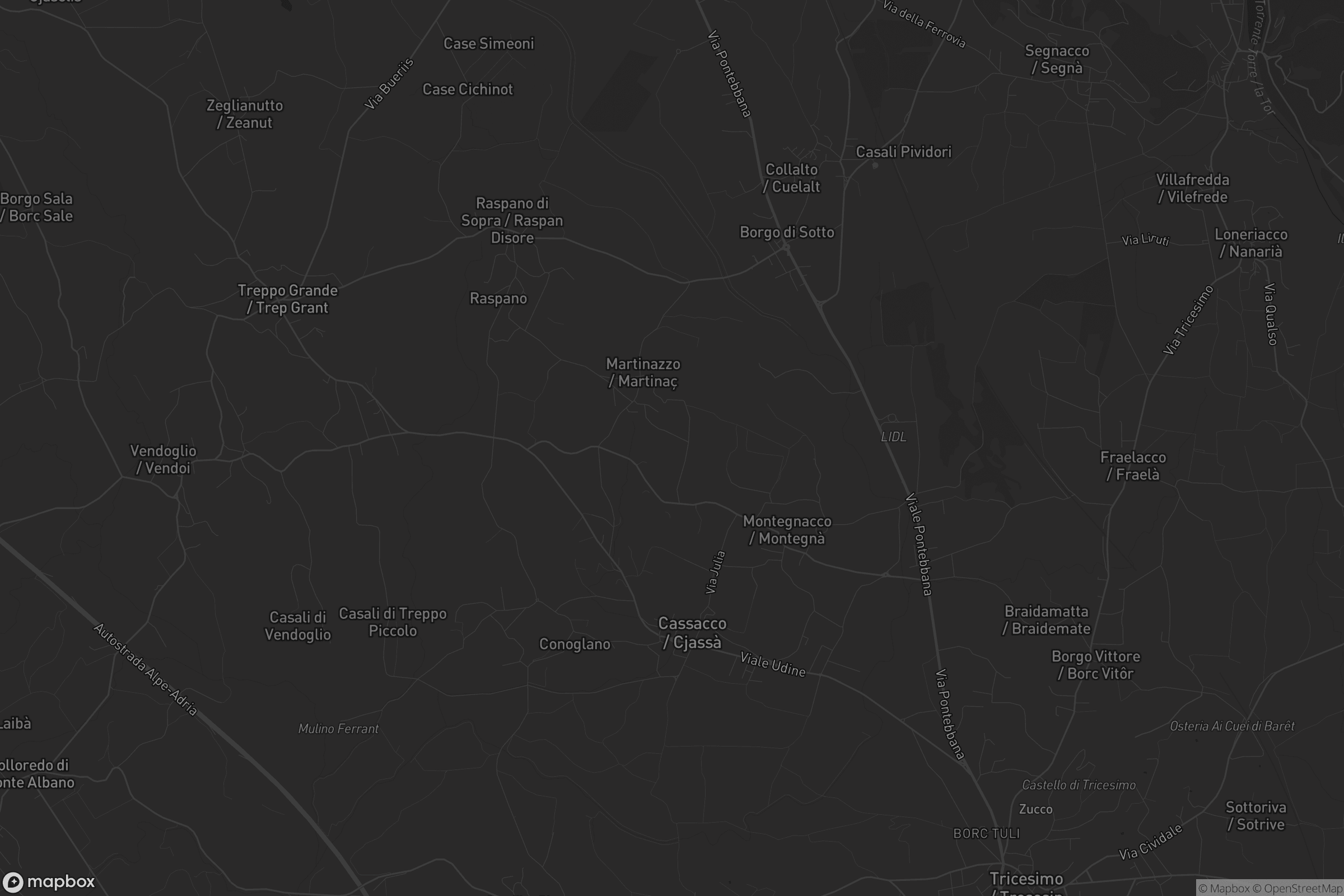 Mappa di Cassacco / Cjassà