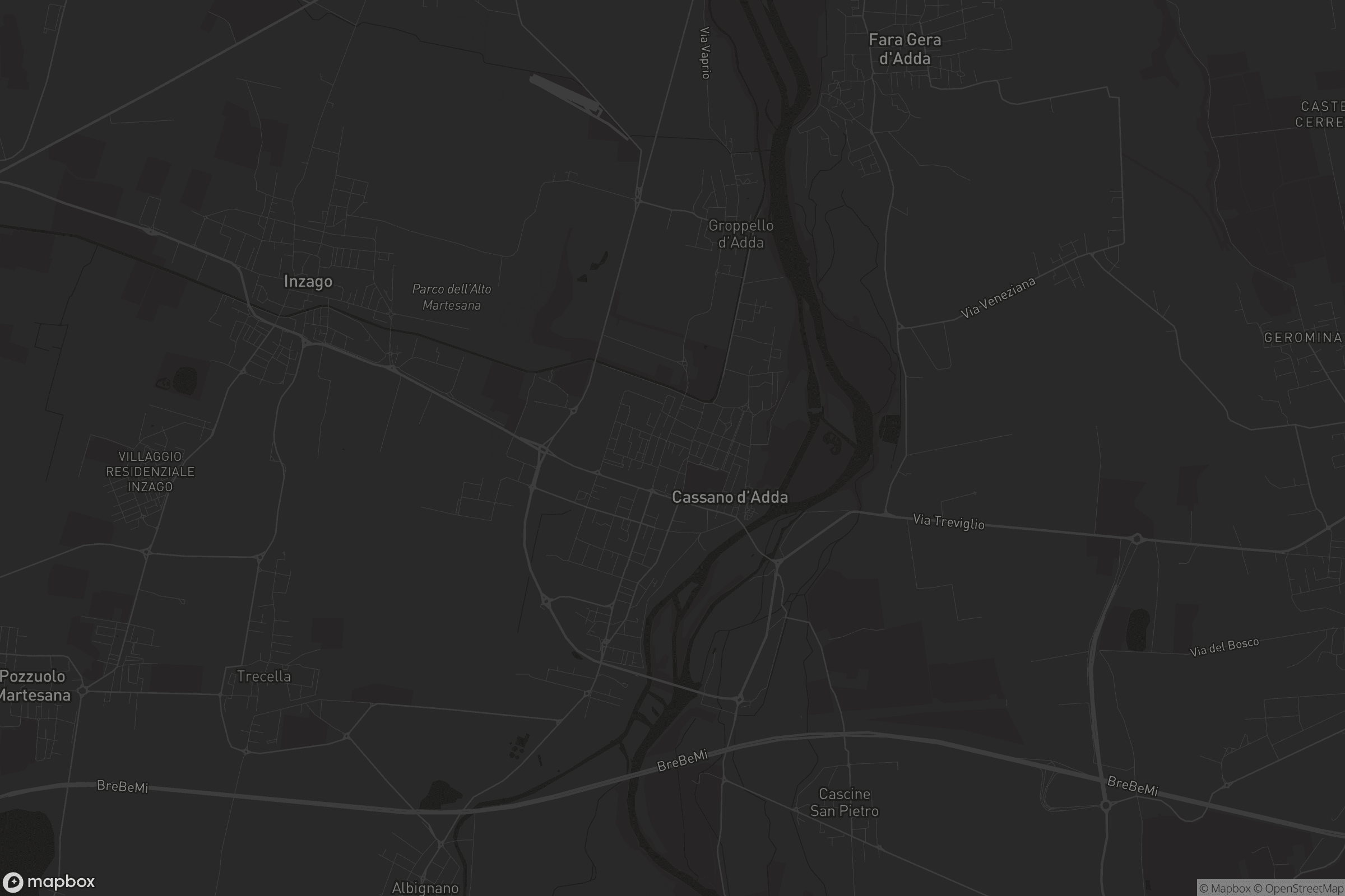 Mappa di Cassano d'Adda