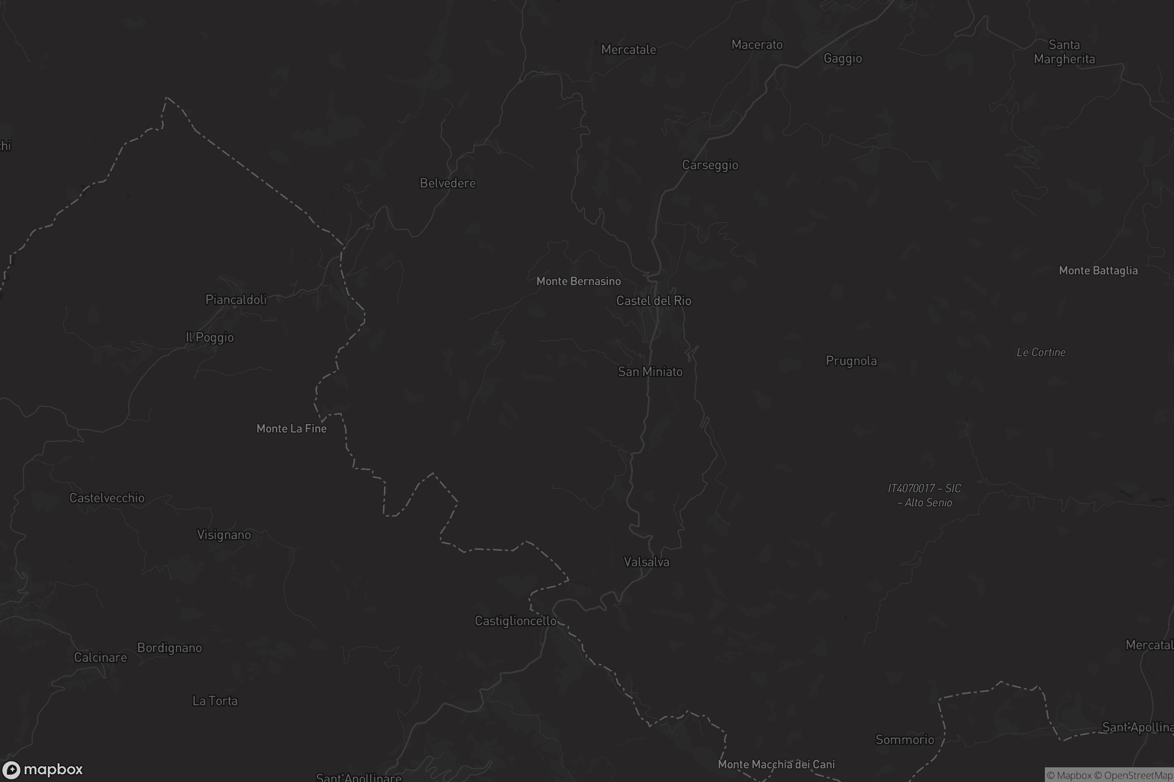 Mappa di Castel del Rio