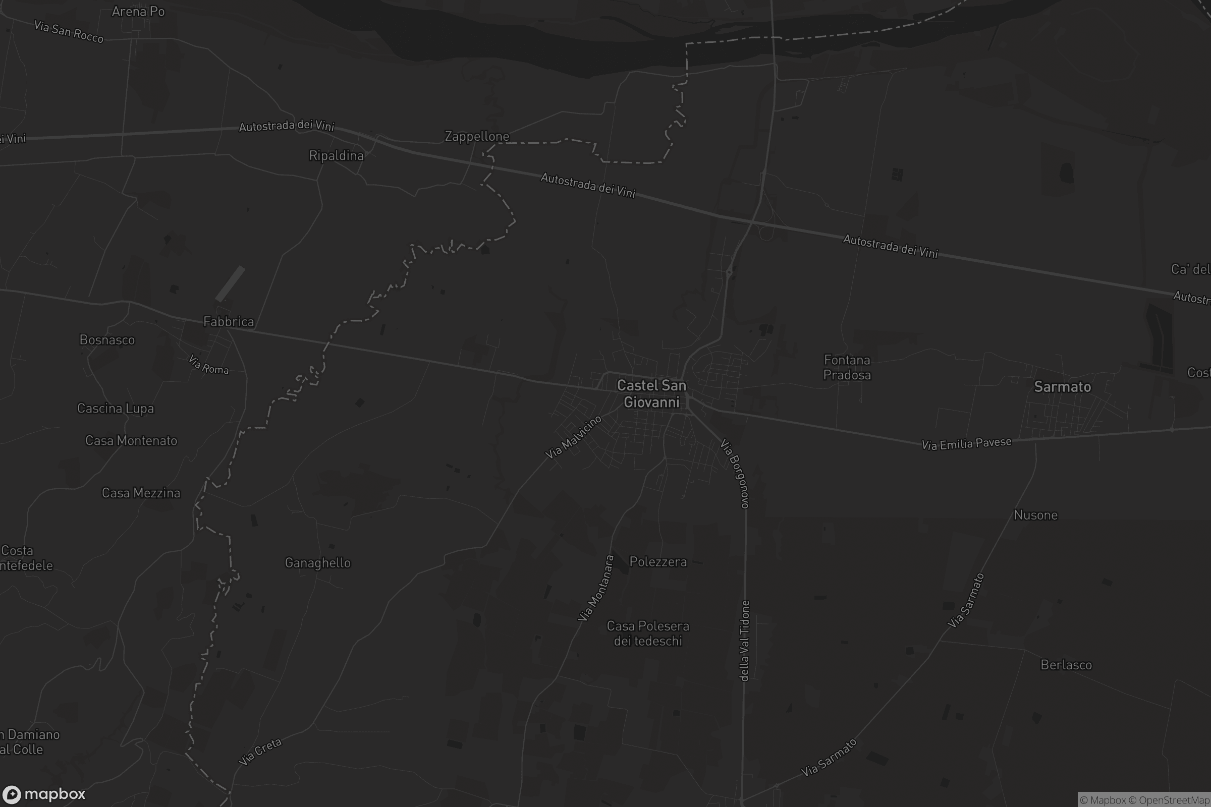 Mappa di Castel San Giovanni