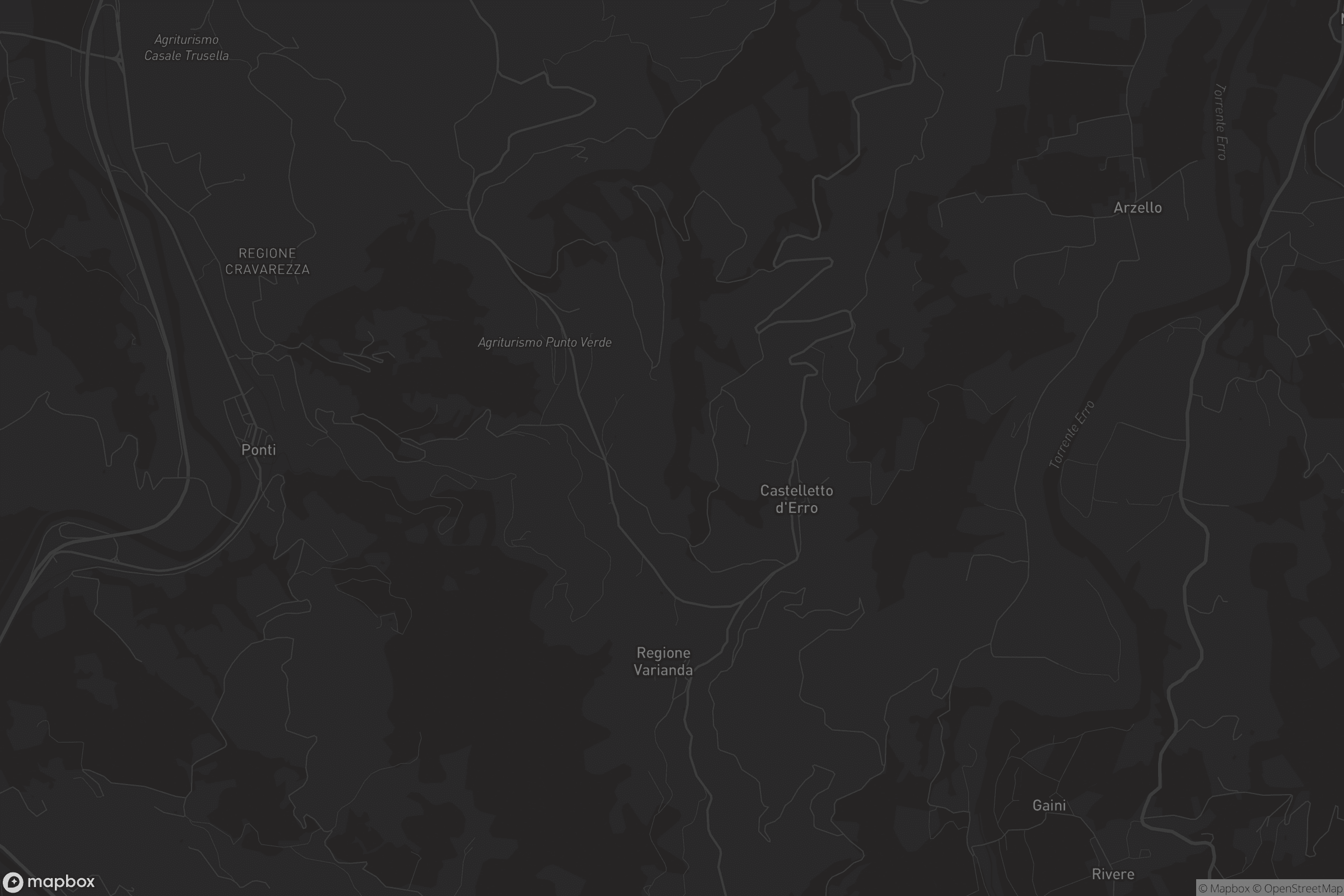 Mappa di Castelletto d'Erro