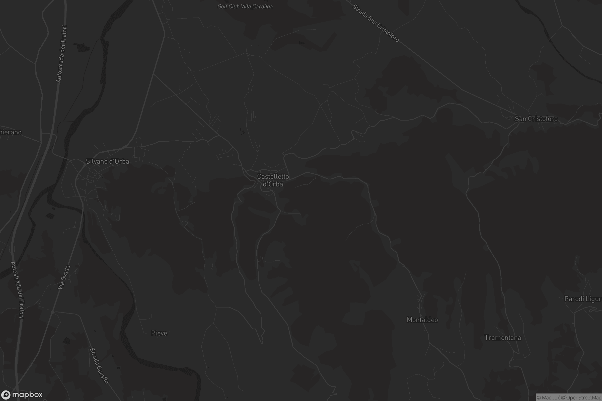 Mappa di Castelletto d'Orba