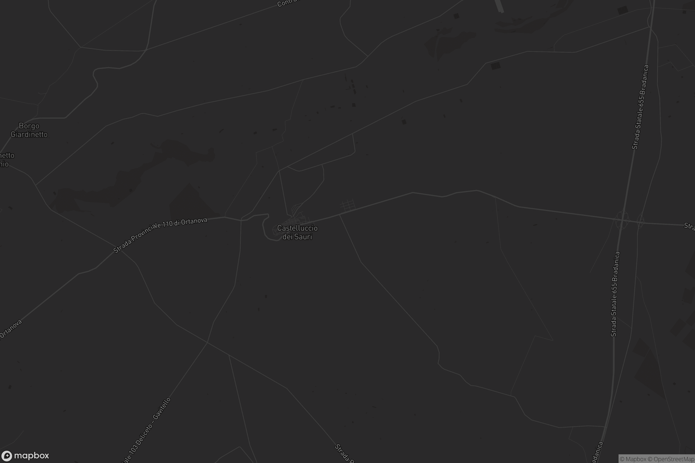 Mappa di Castelluccio dei Sauri