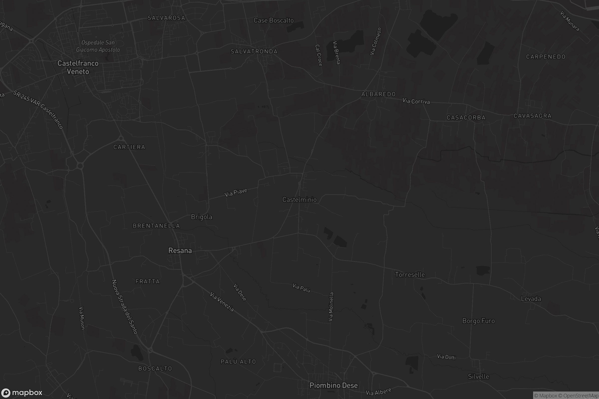 Mappa di Castelminio di Resana