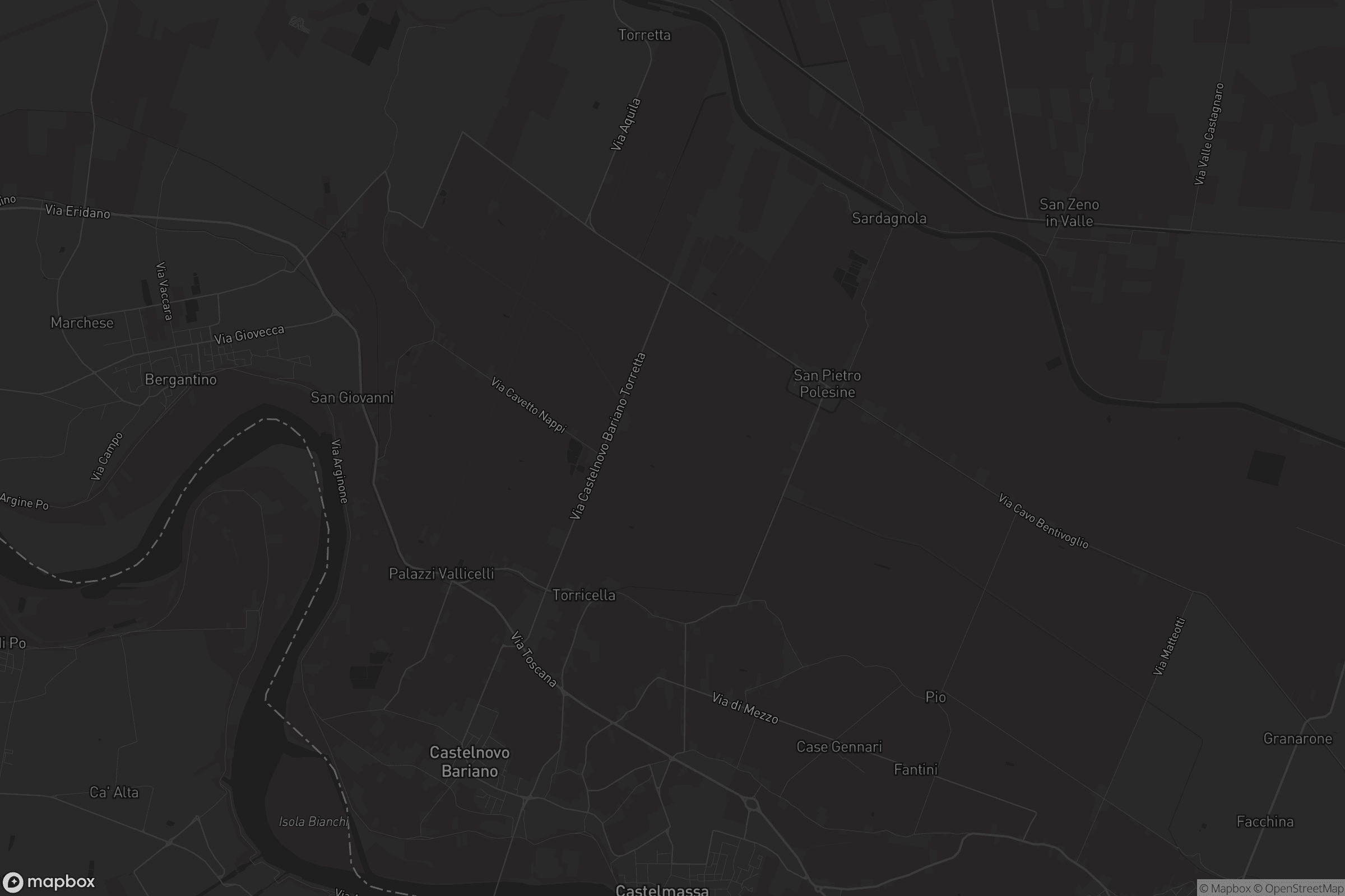 Mappa di Castelnovo Bariano