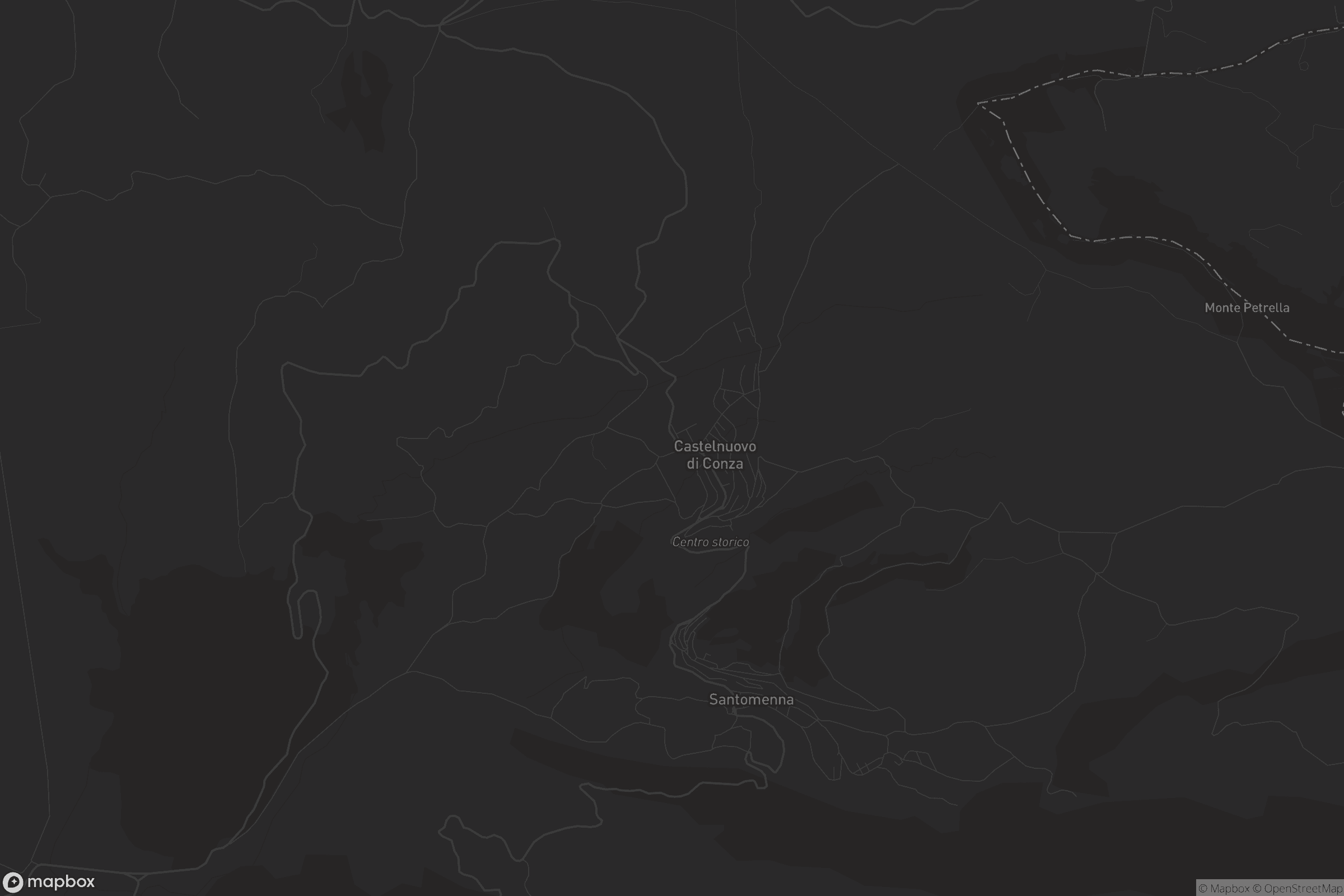 Mappa di Castelnuovo di Conza