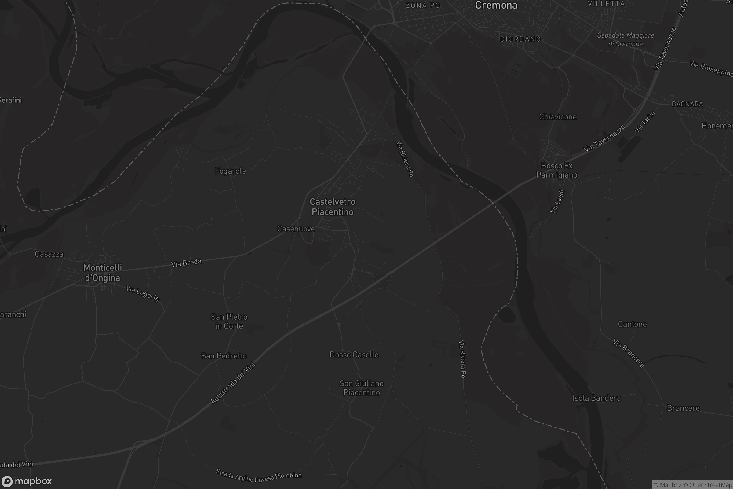 Mappa di Castelvetro Piacentino