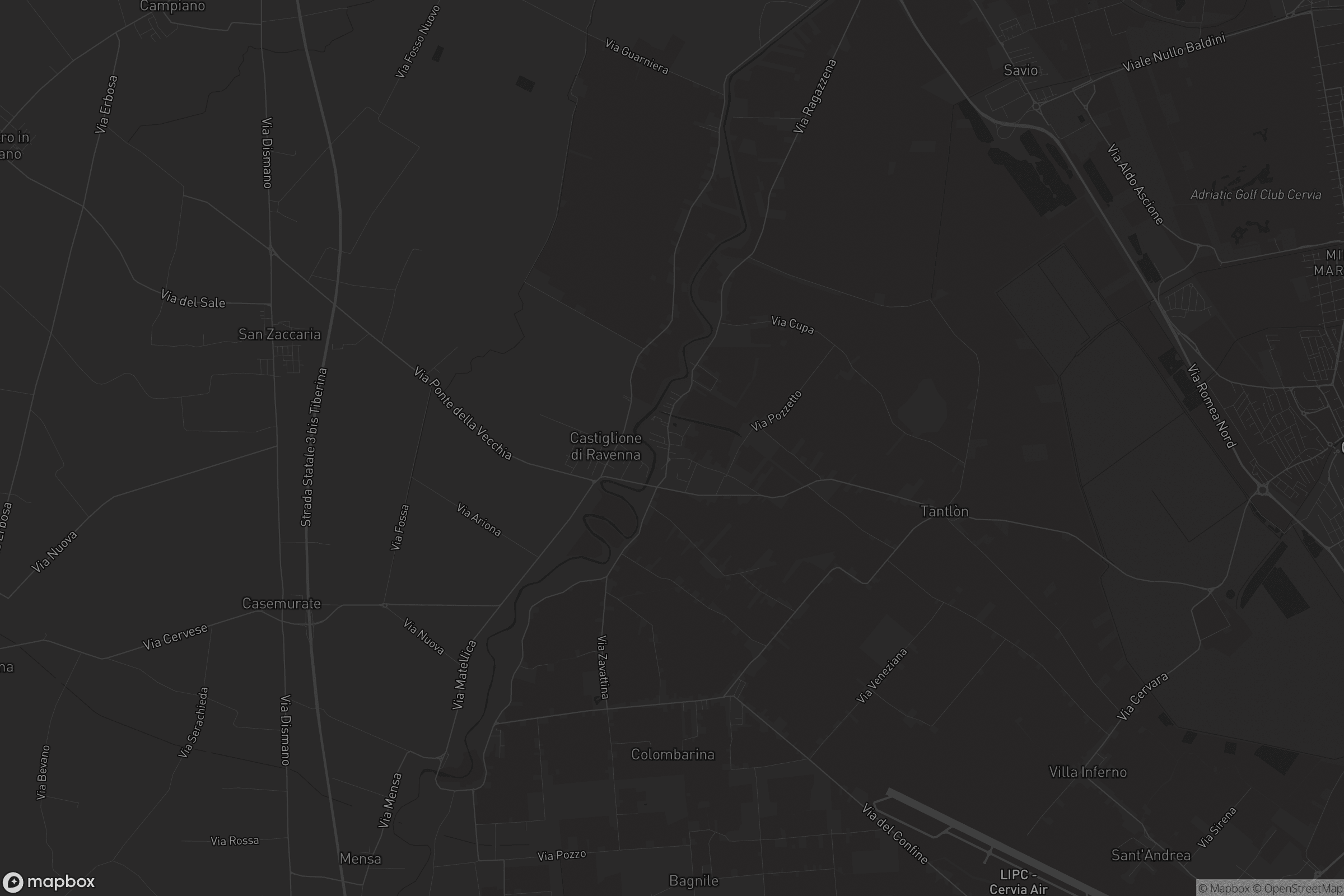 Mappa di Castiglione di Cervia