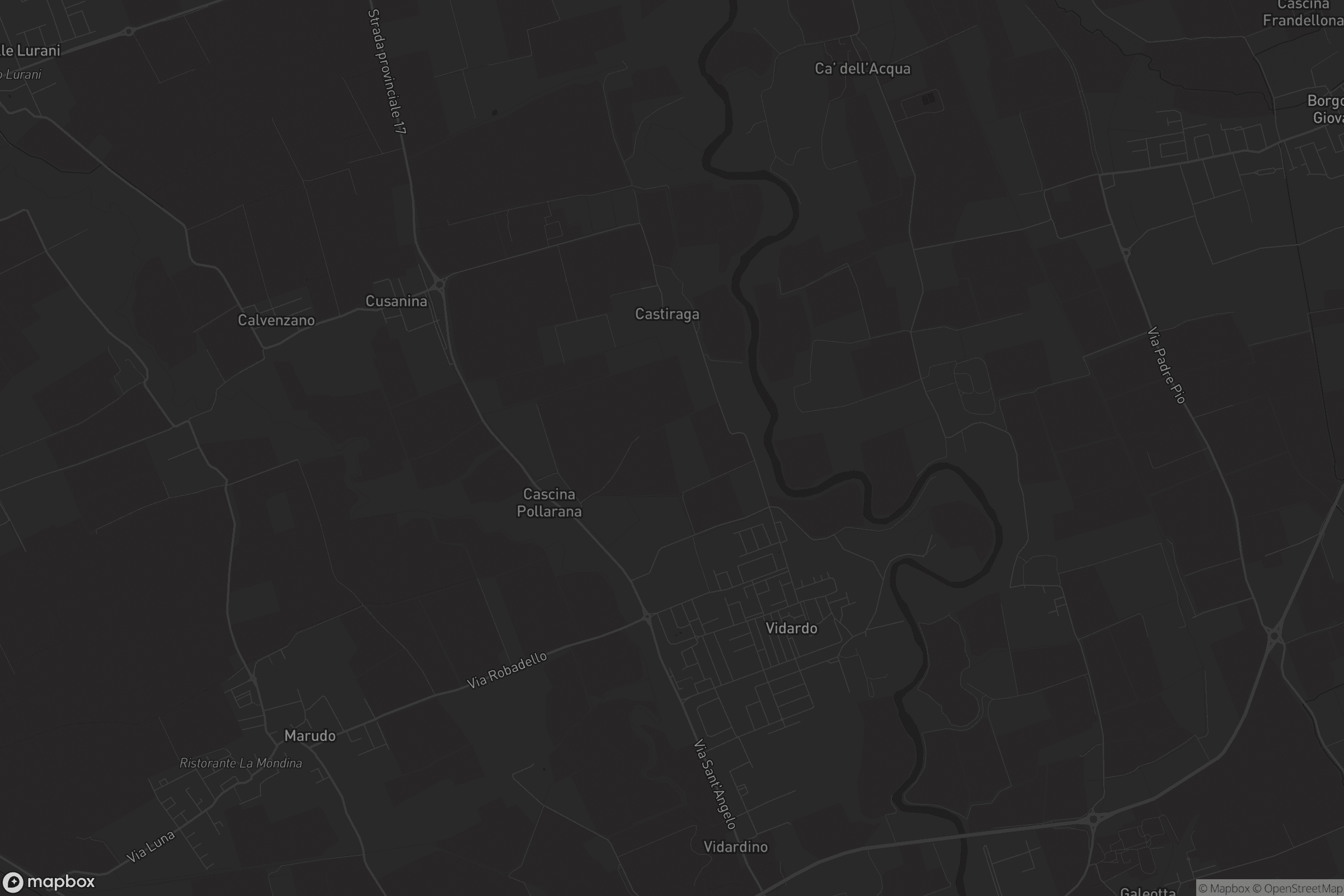 Mappa di Castiraga Vidardo