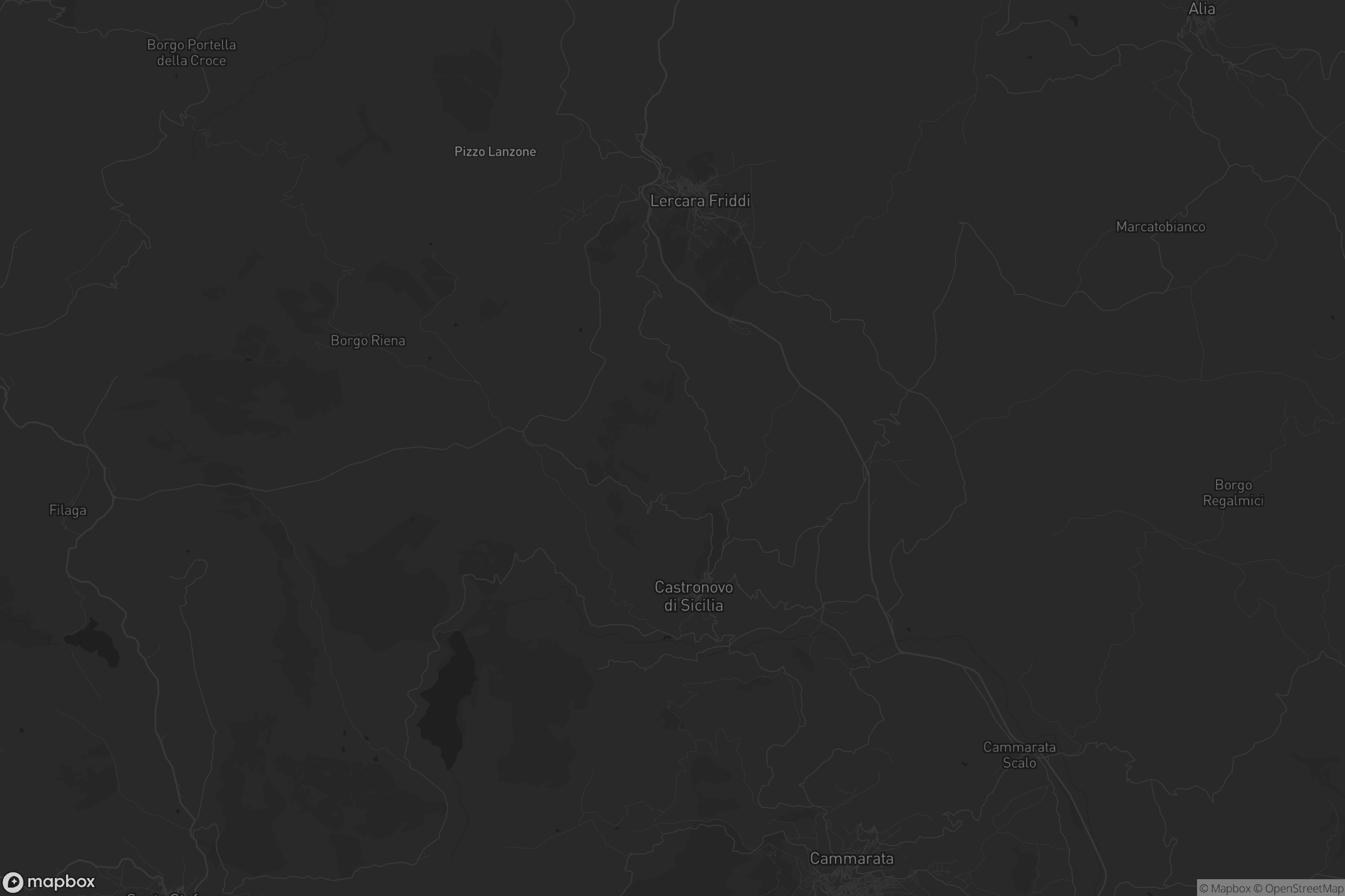 Mappa di Castronovo di Sicilia