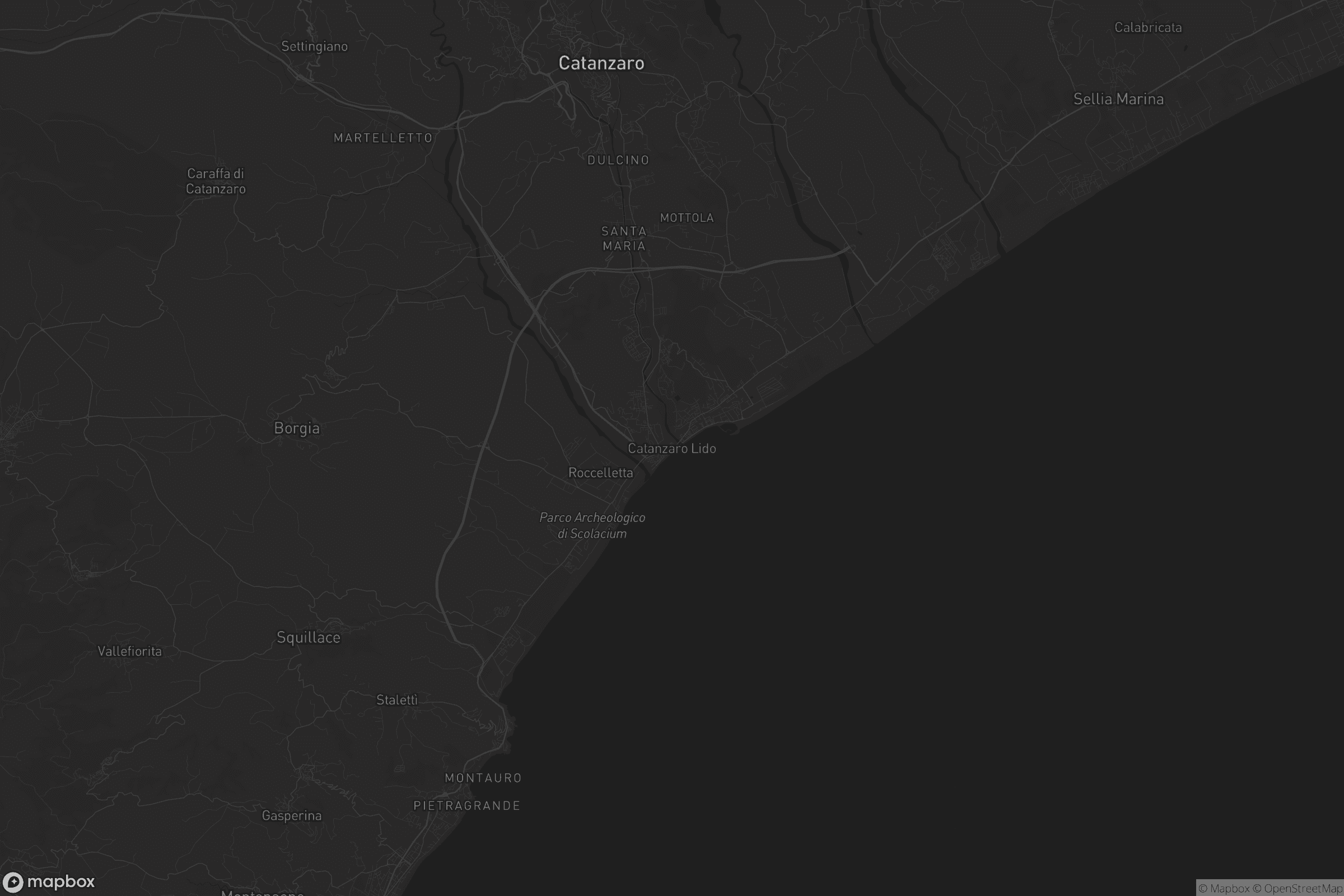 Mappa di Catanzaro Lido
