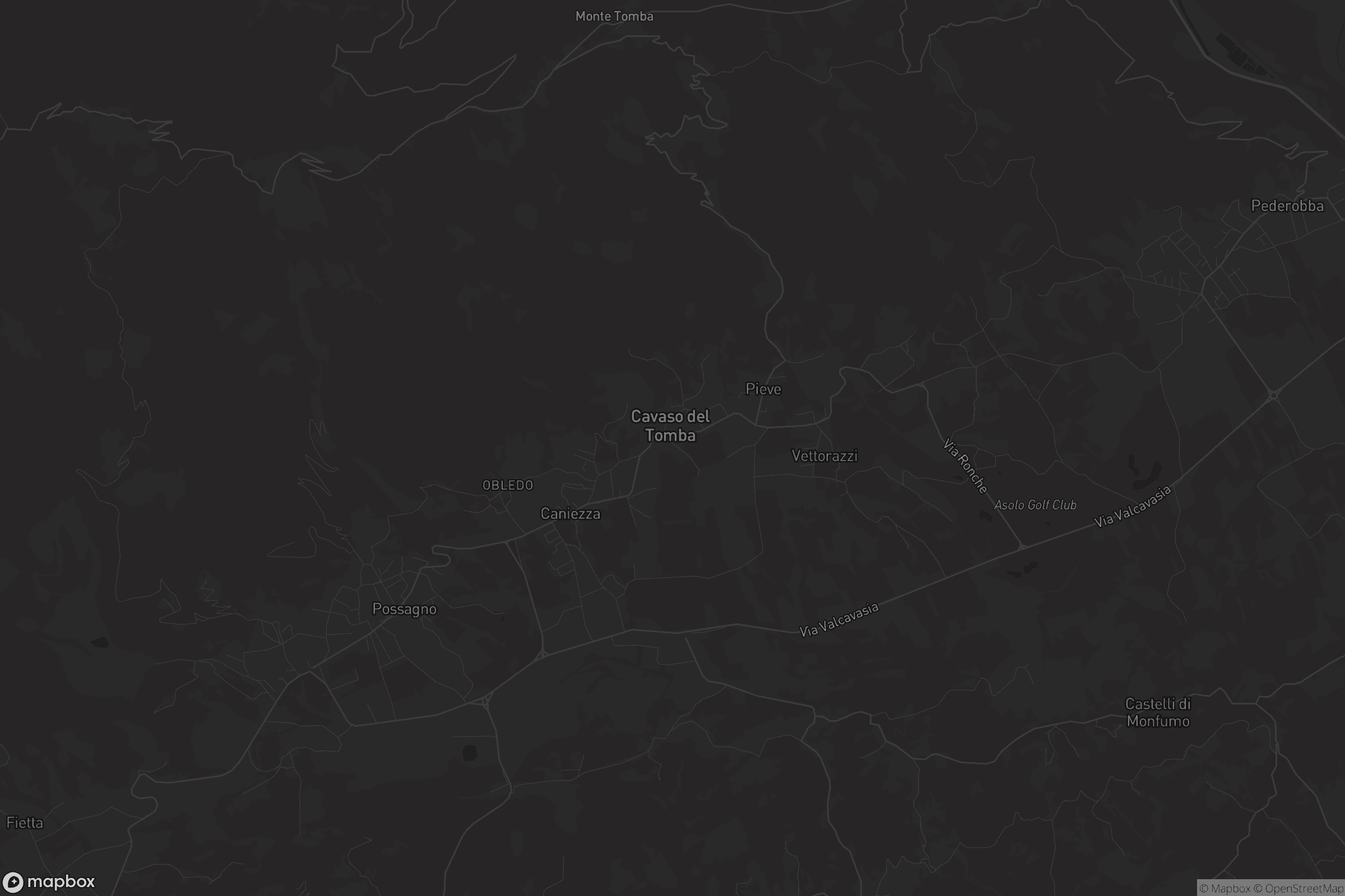 Mappa di Cavaso del Tomba