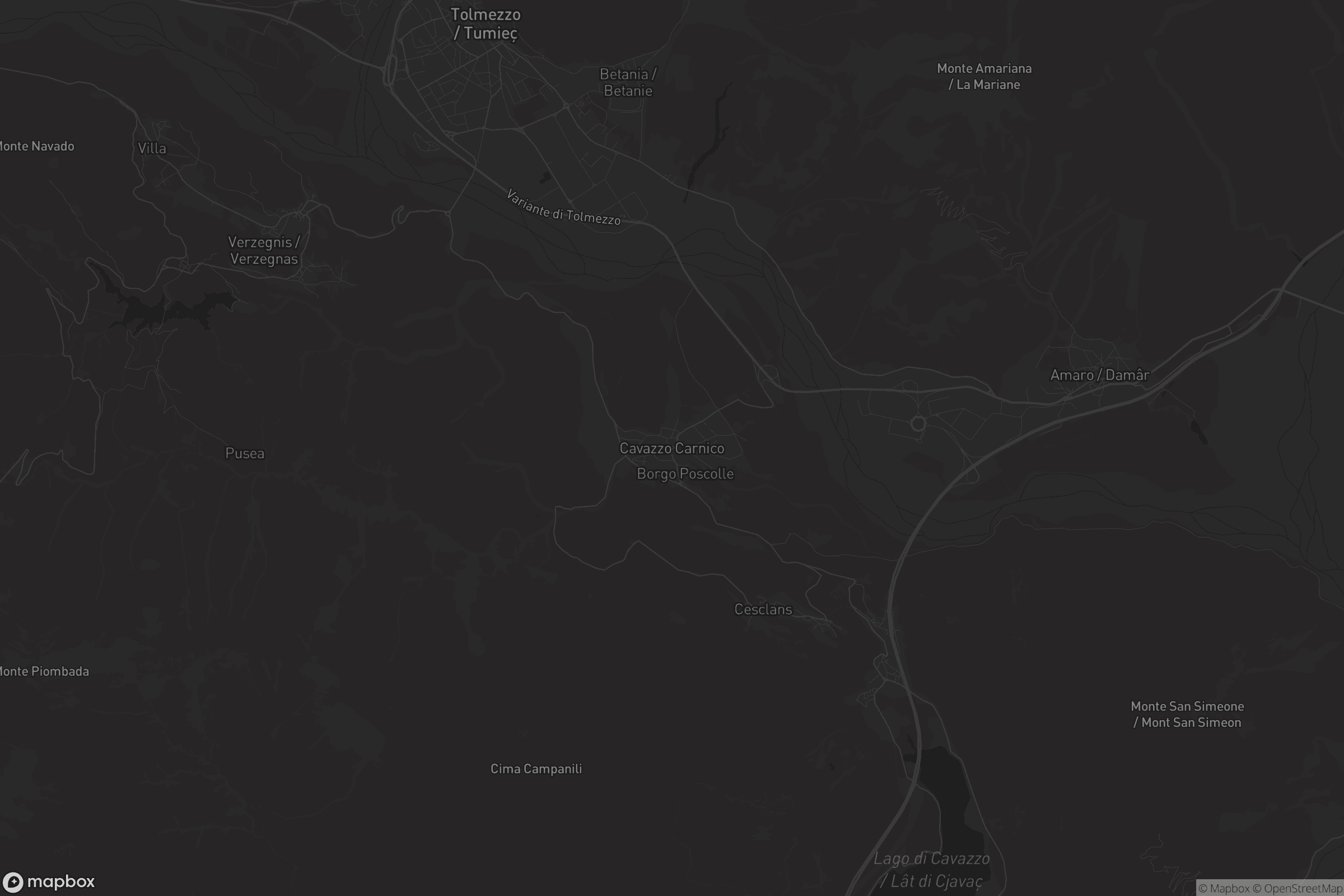 Mappa di Cavazzo Carnico