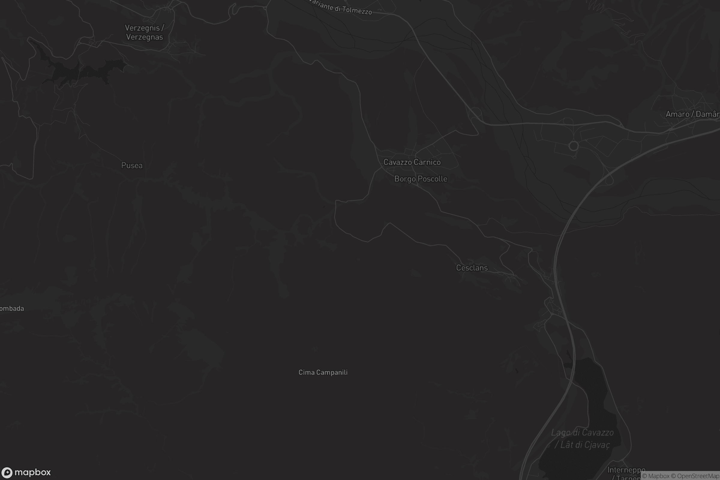 Mappa di Cavazzo Carnico / Cjavaç