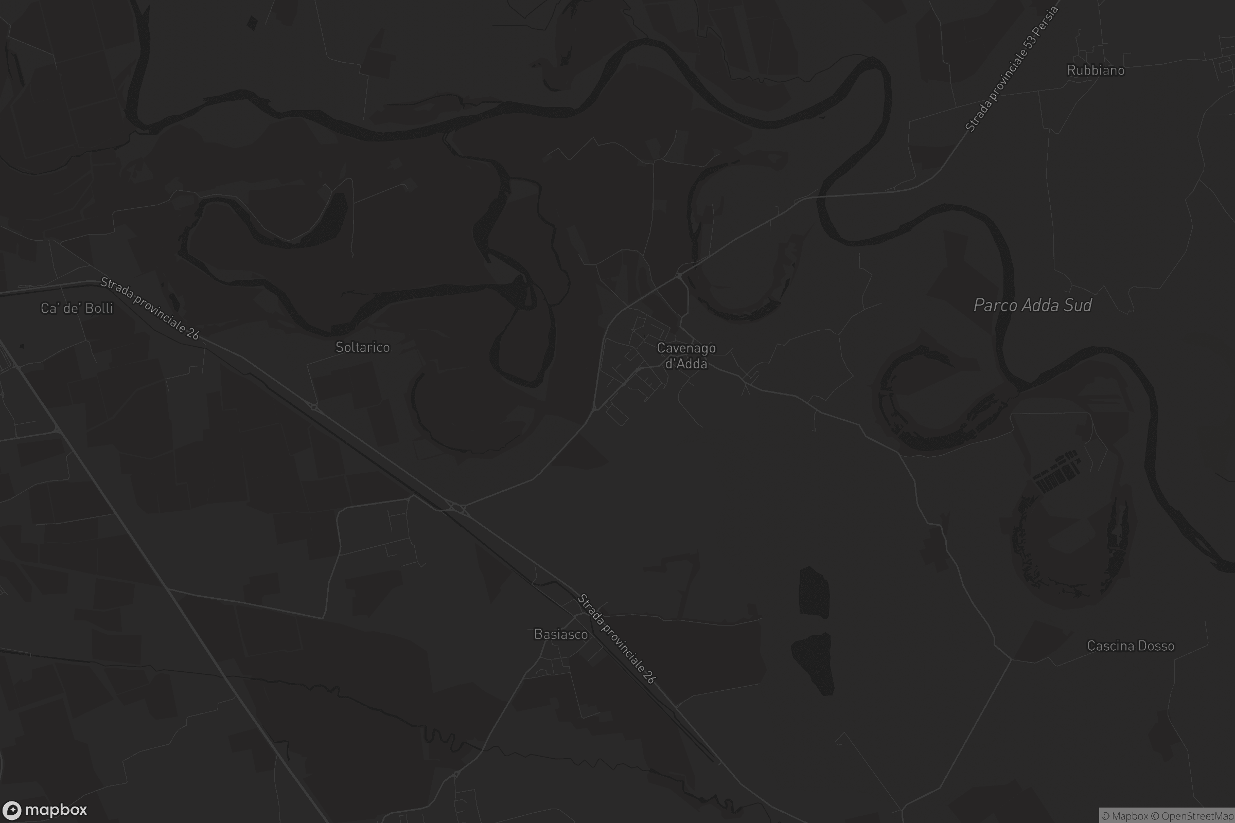 Mappa di Cavenago d'Adda