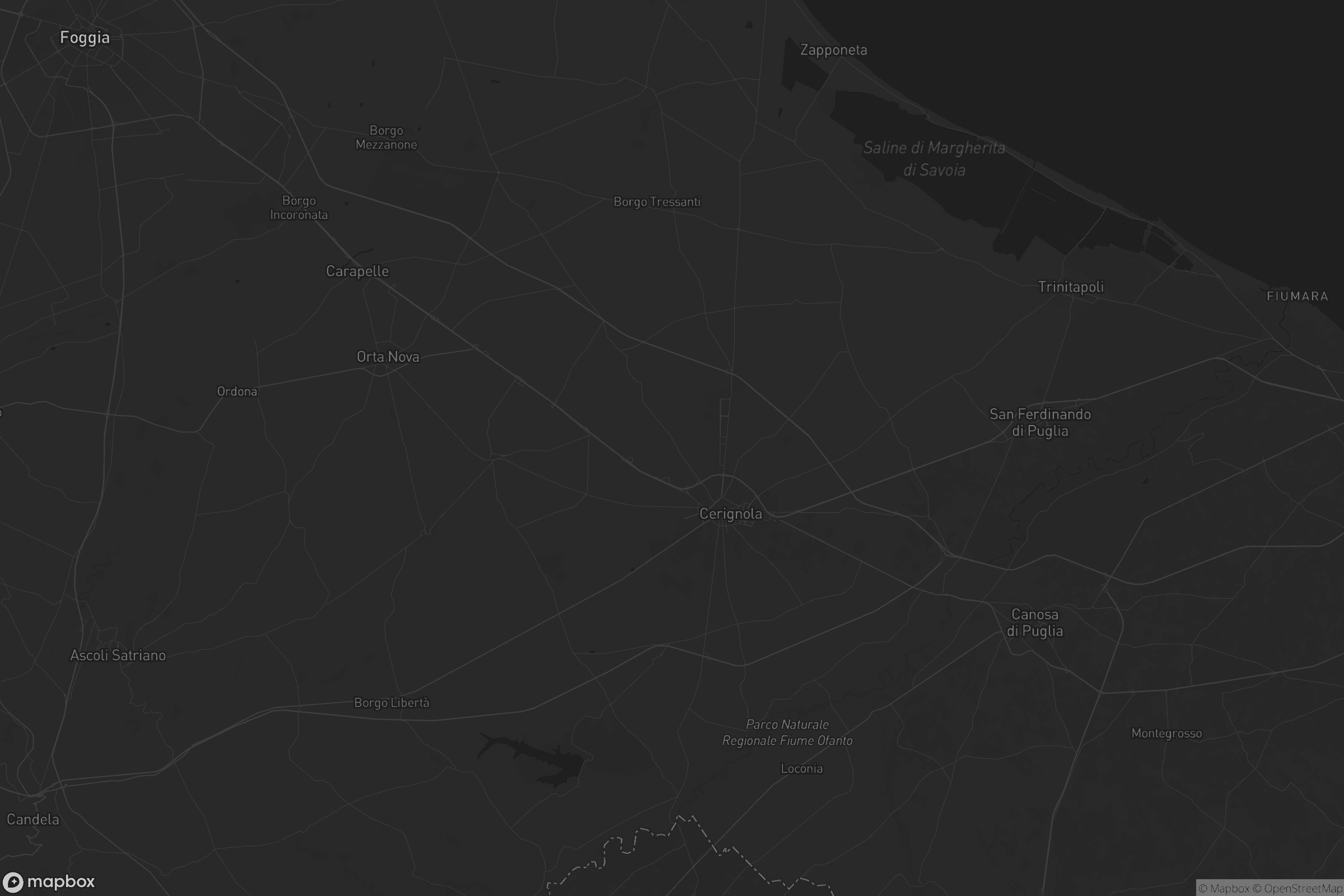 Mappa di Cerignola