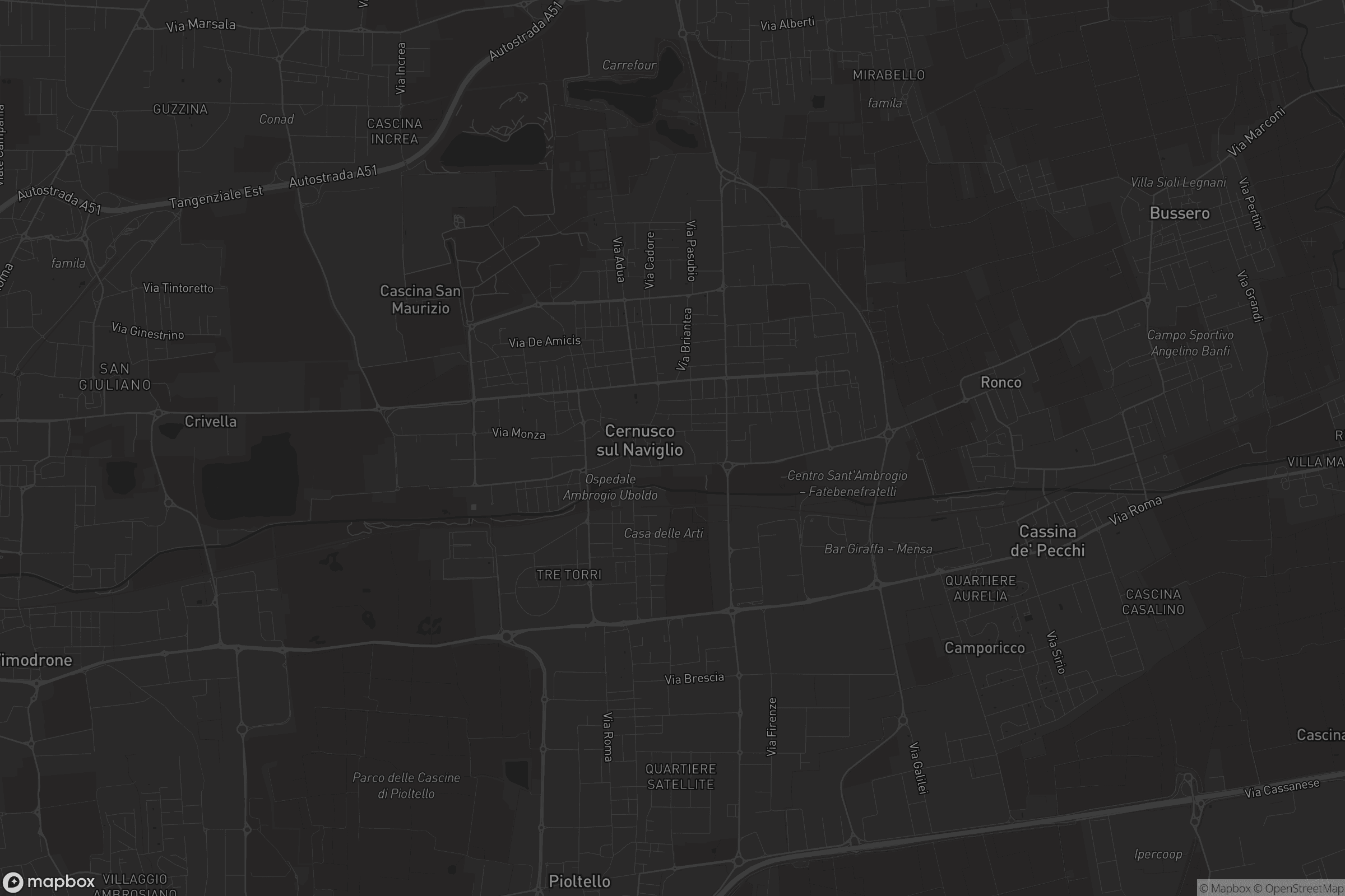 Mappa di Cernusco sul Naviglio