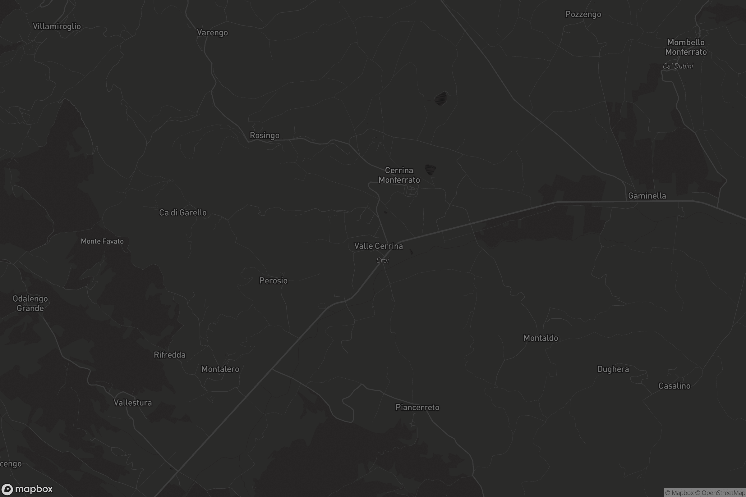 Mappa di Cerrina Monferrato