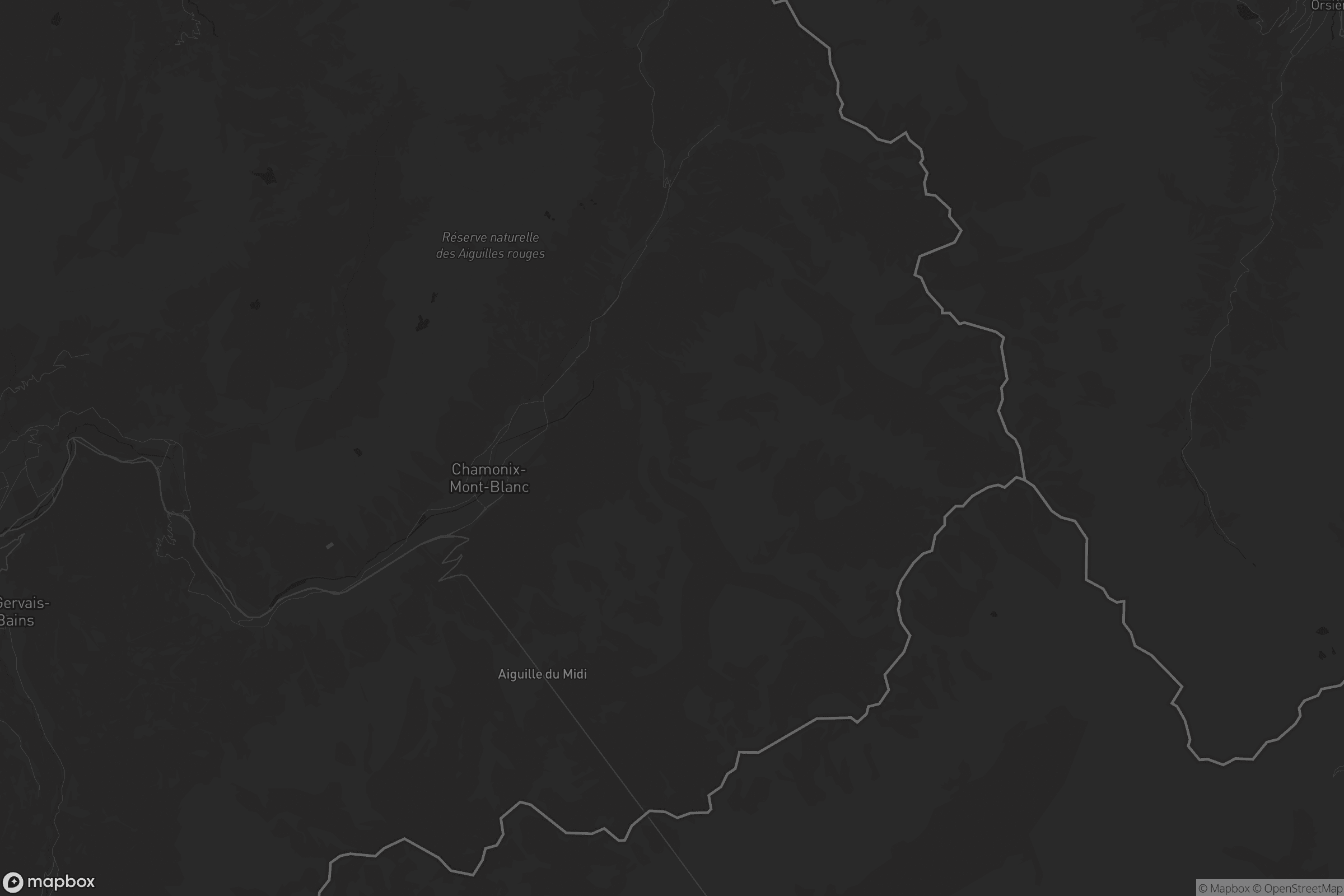 Mappa di Chamonix-Mont-Blanc