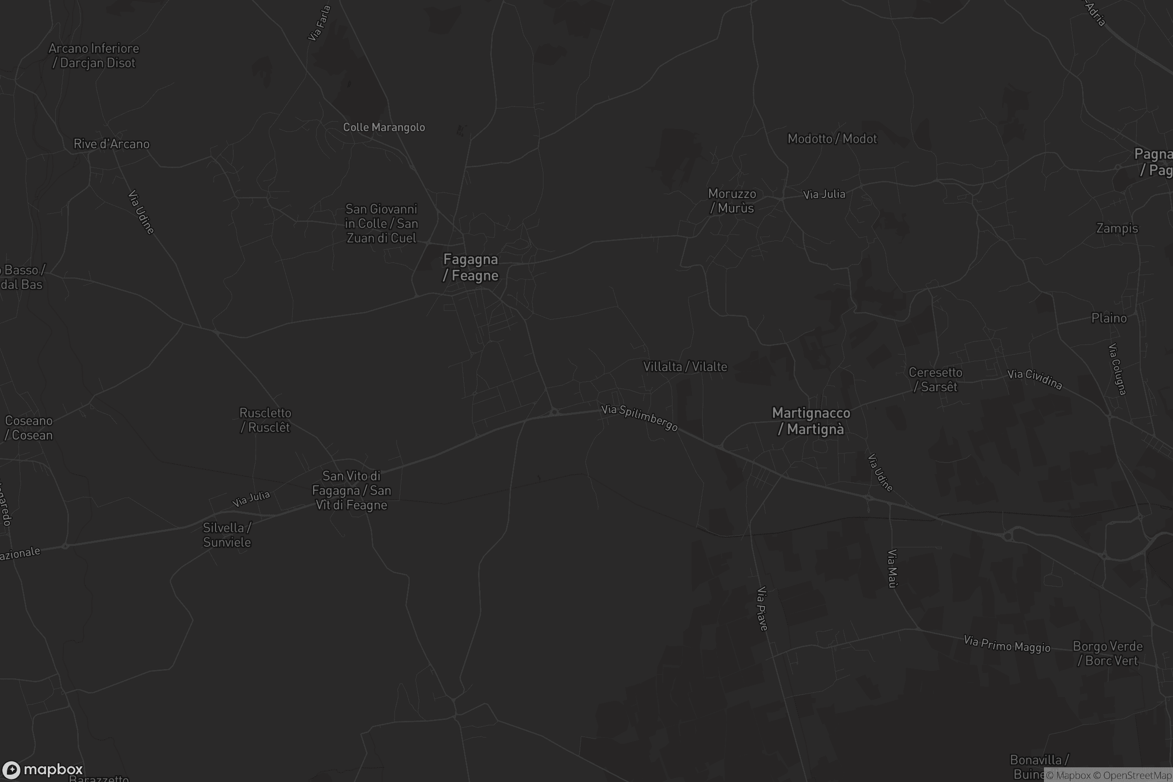 Mappa di Ciconicco / Cicunins