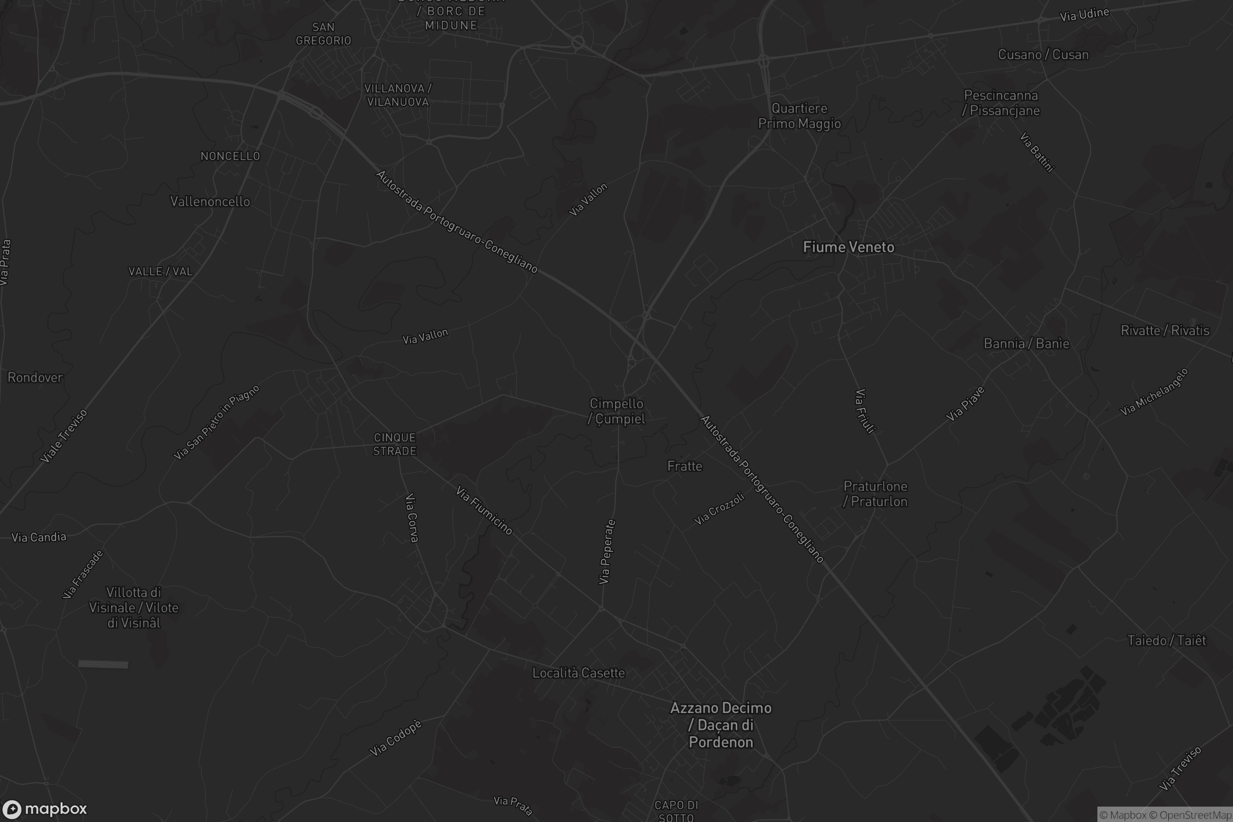 Mappa di Cimpello / Çumpiel