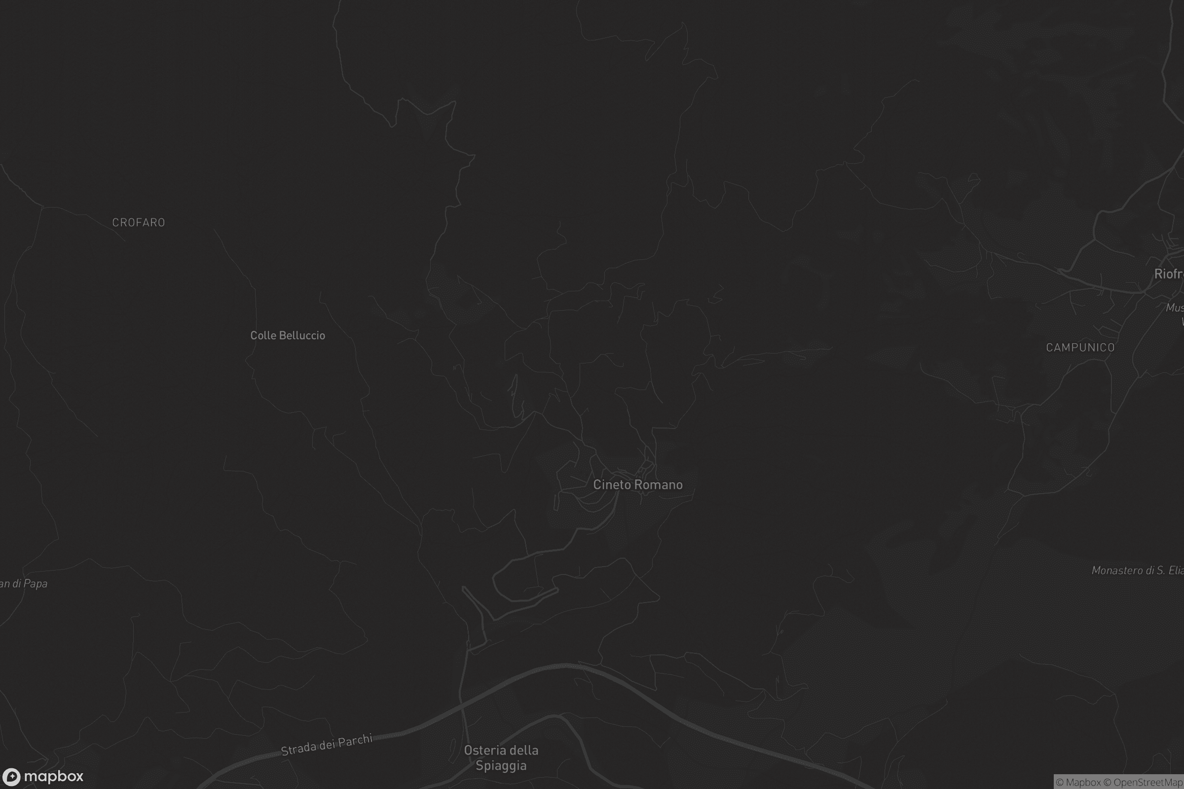 Mappa di Cineto Romano