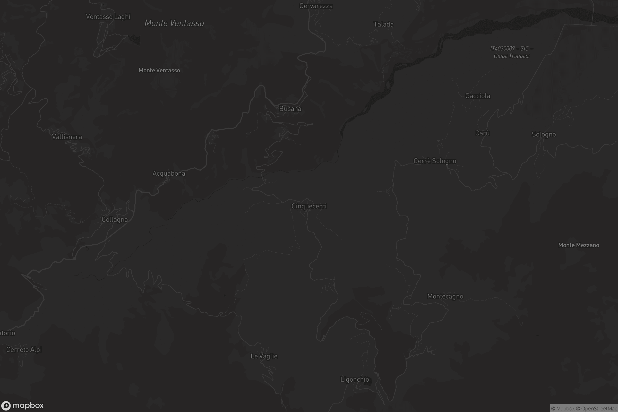 Mappa di Cinquecerri