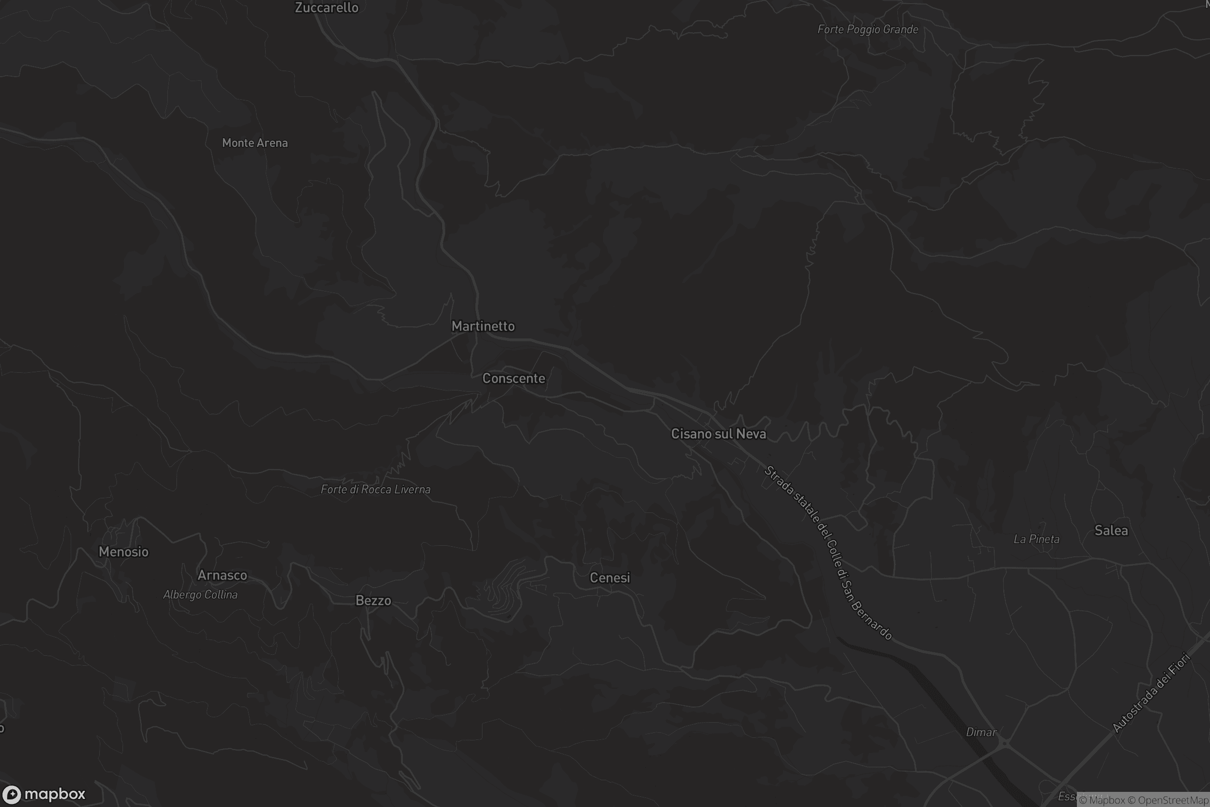 Mappa di Cisano sul Neva