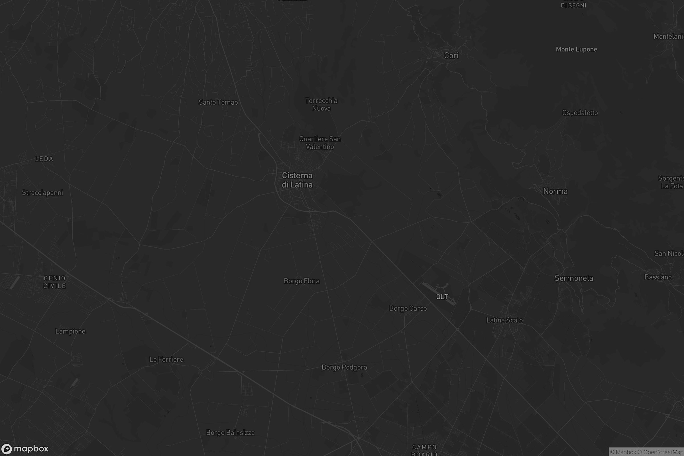 Mappa di Cisterna di Latina