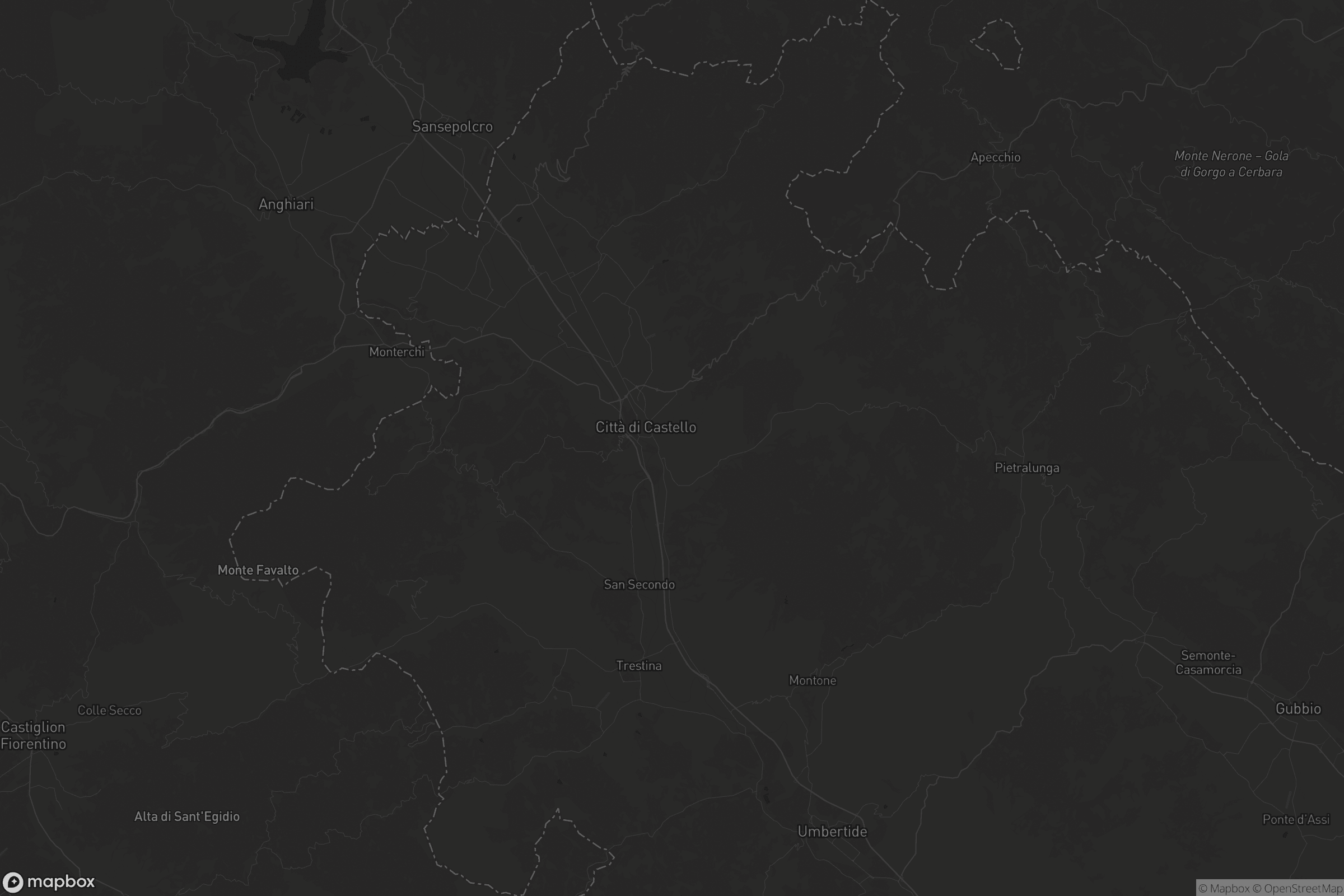 Mappa di Città di Castello