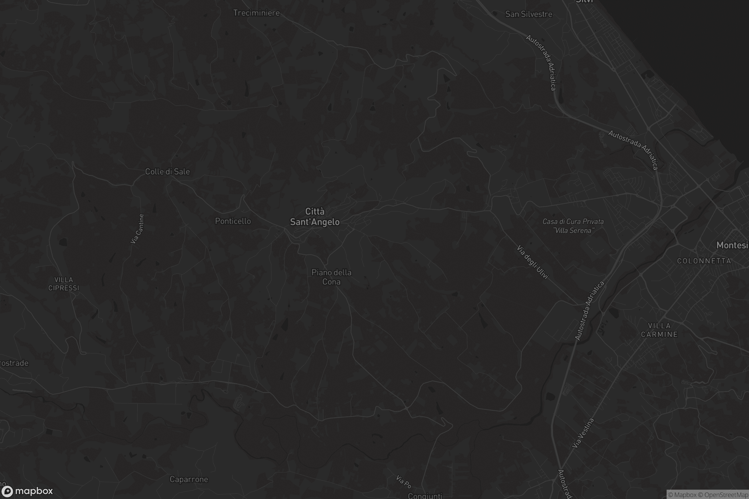 Mappa di Città Sant'Angelo