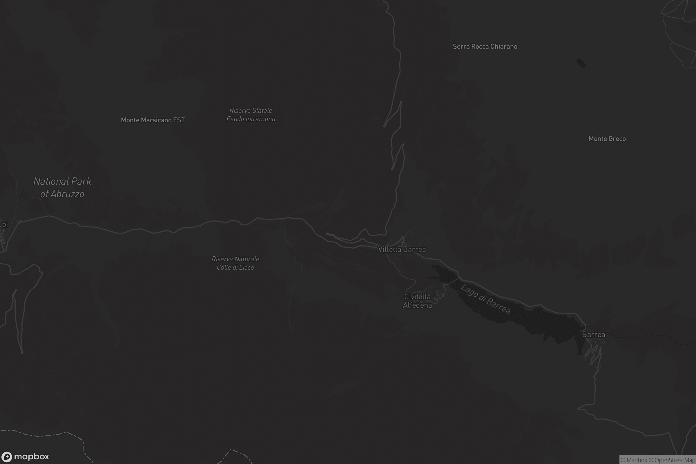 Mappa di Civitella Alfedena