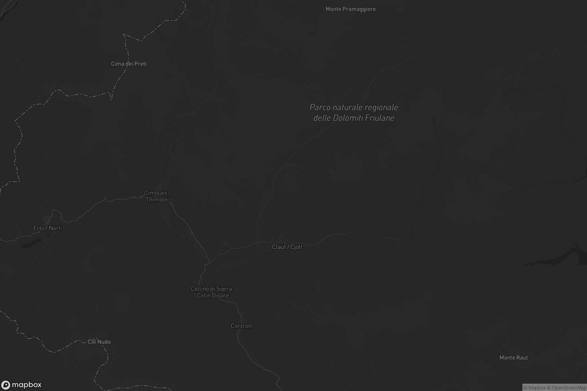 Mappa di Claut / Cjolt