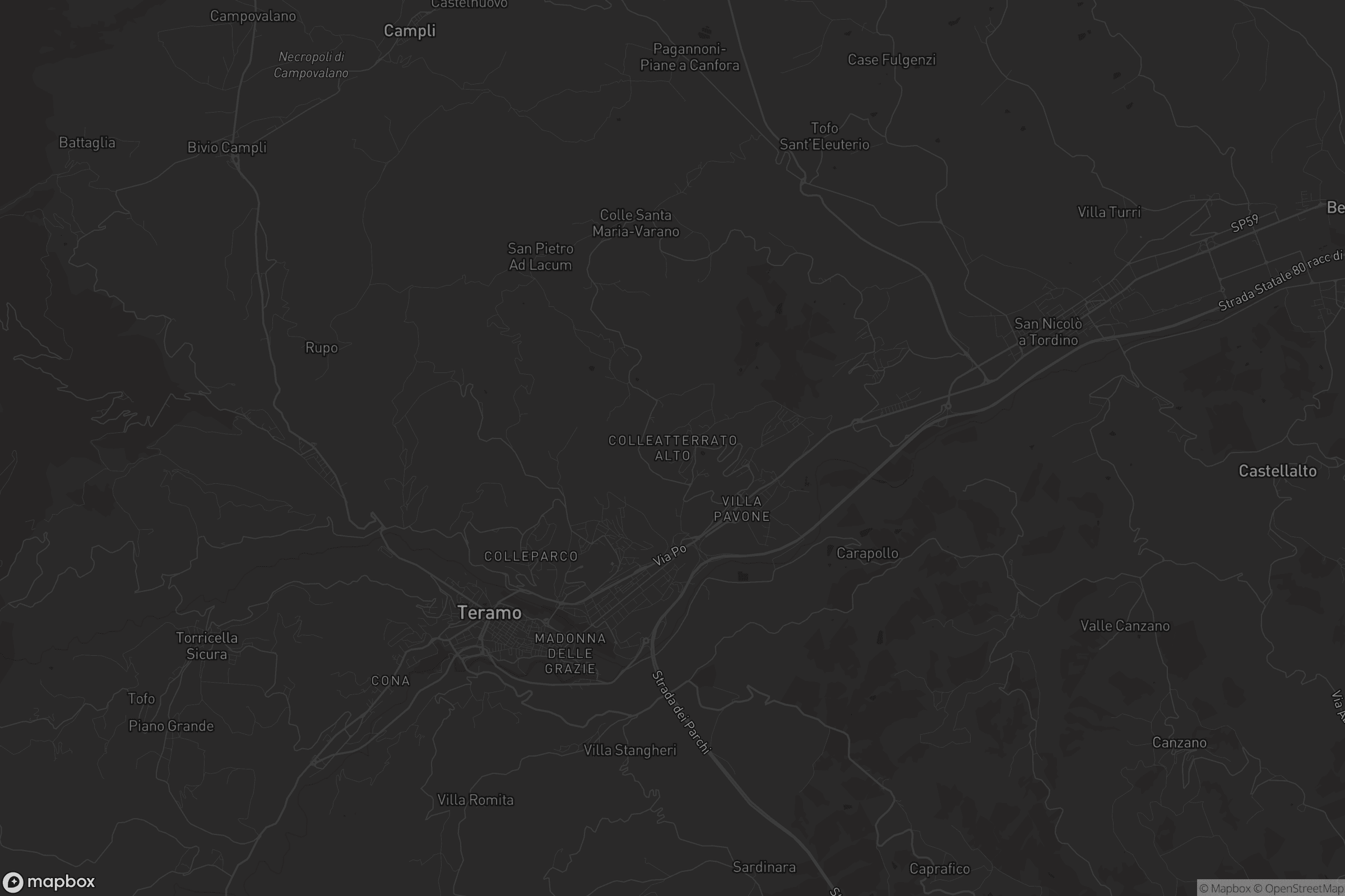 Mappa di Colleatterrato alto