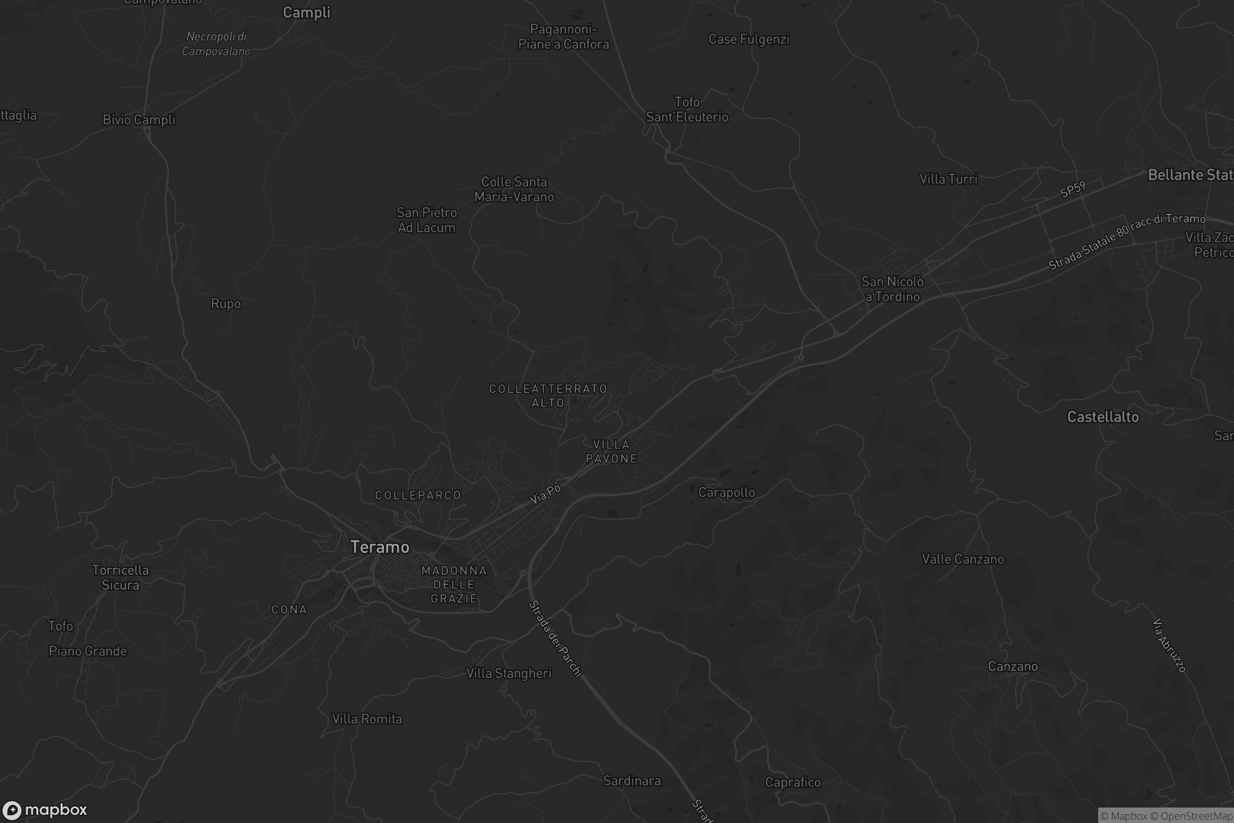 Mappa di Colleatterrato basso