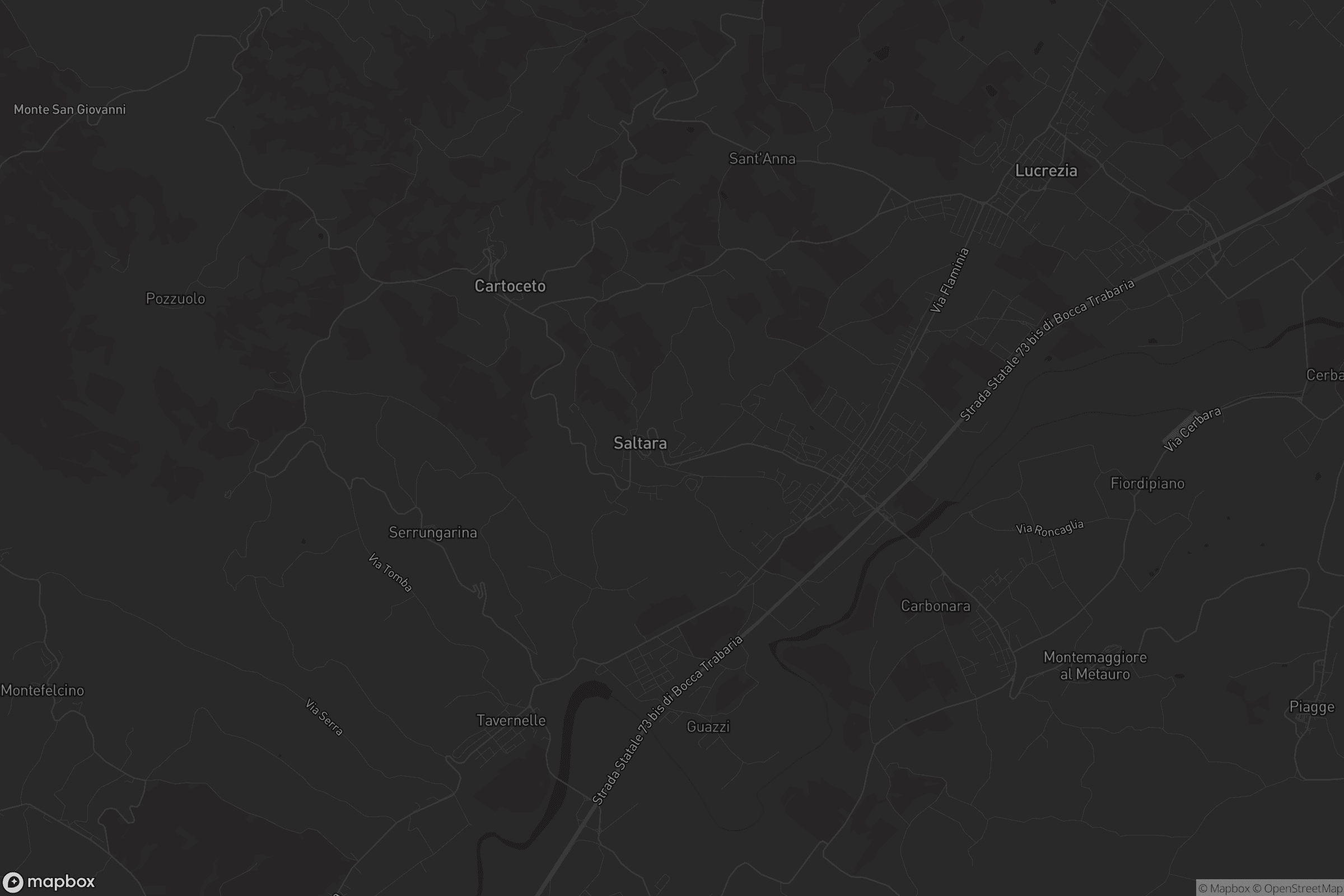 Mappa di Colli al Metauro