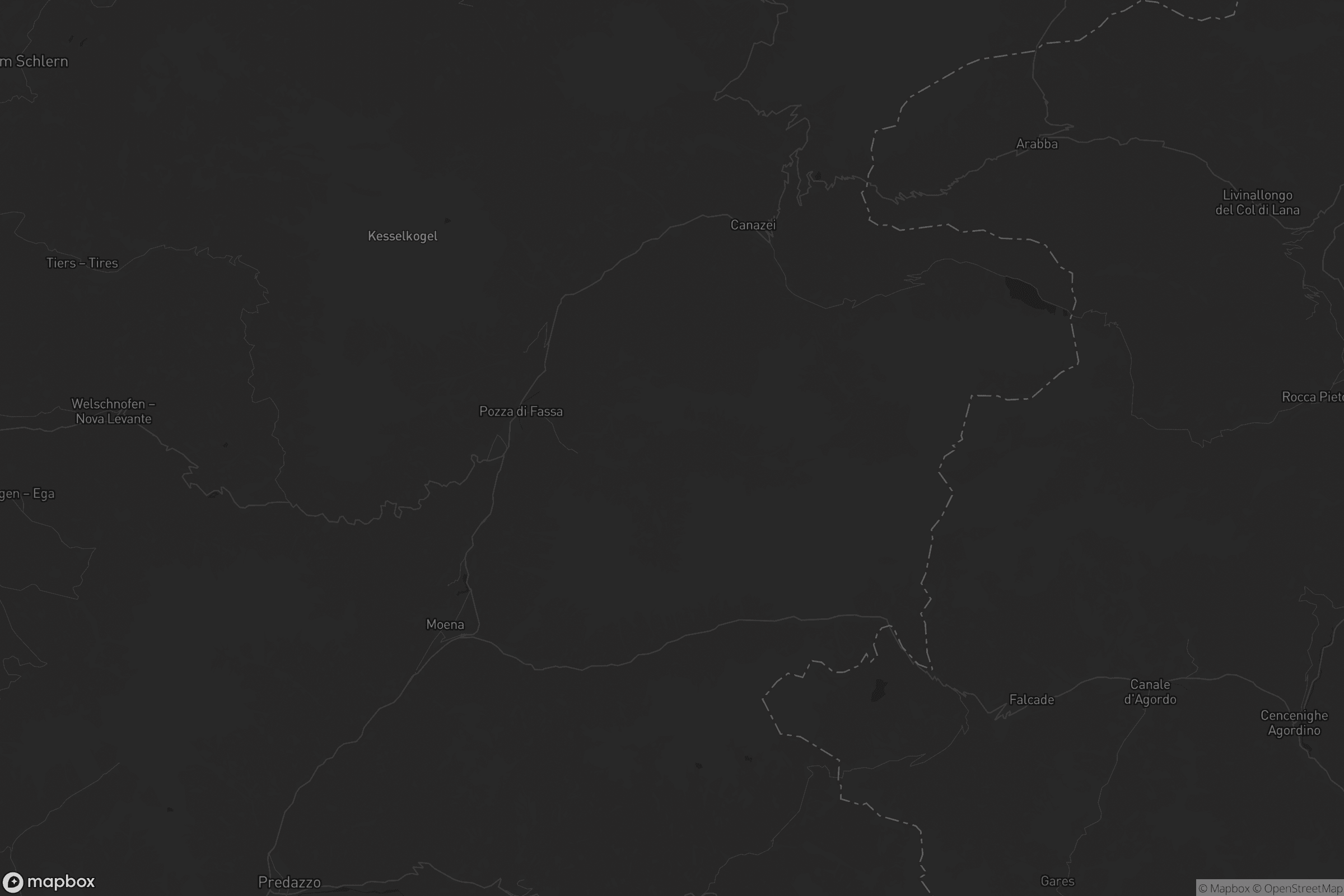 Mappa di Comun General de Fascia