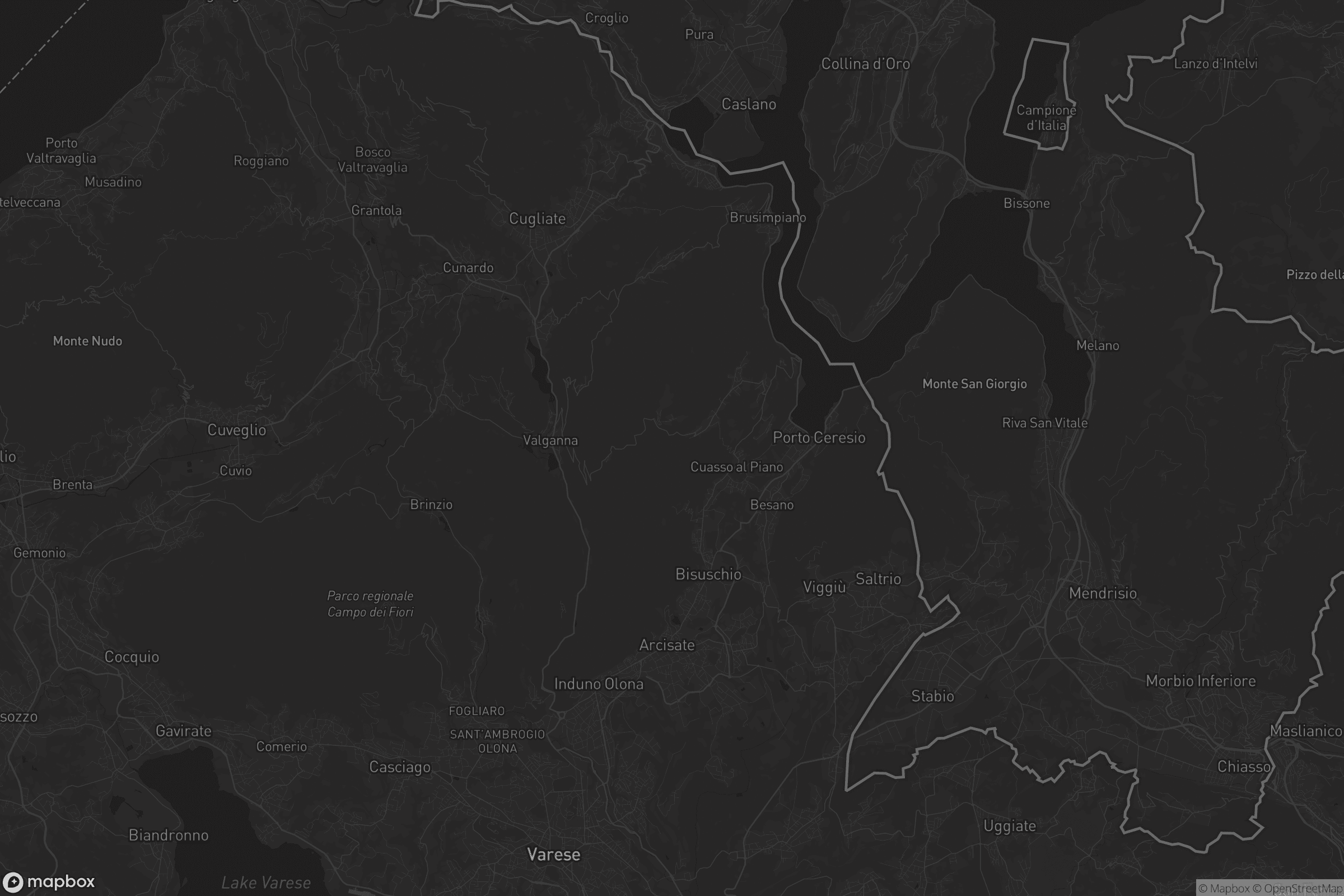 Mappa di Comunità Montana del Piambello