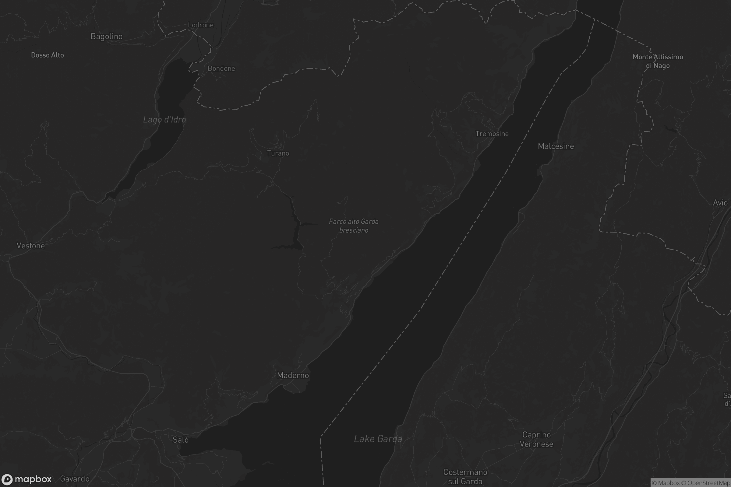 Mappa di Comunità Montana Parco Alto Garda bresciano