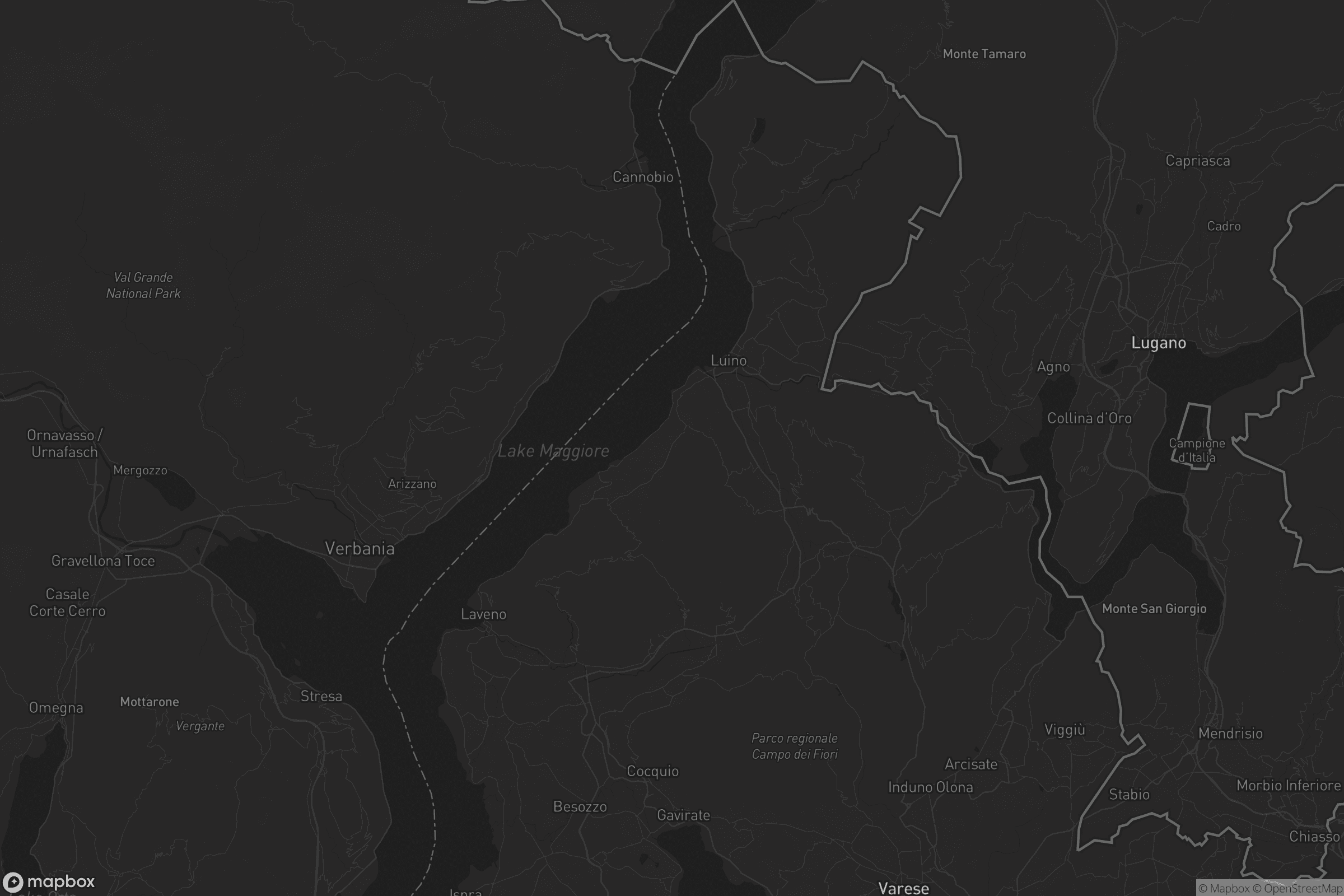 Mappa di Comunità Montana Valli del Verbano