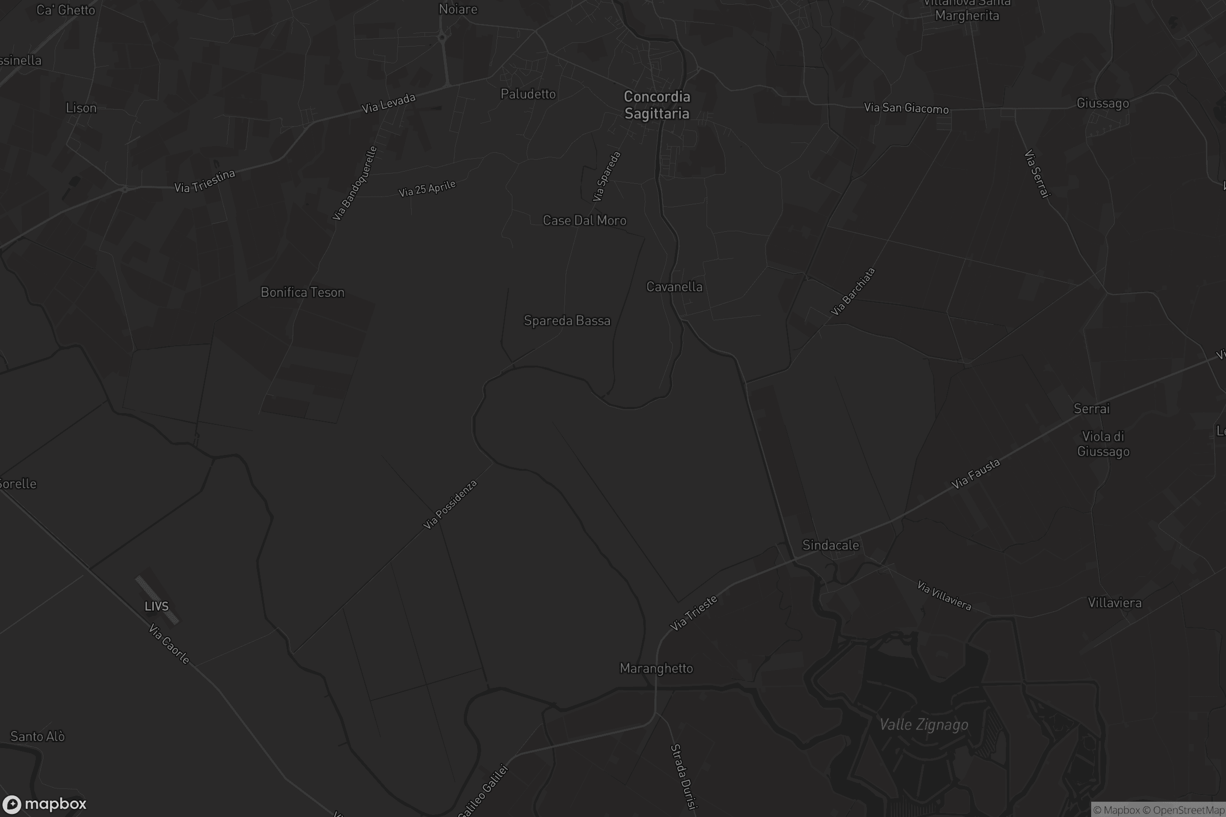 Mappa di Concordia Sagittaria